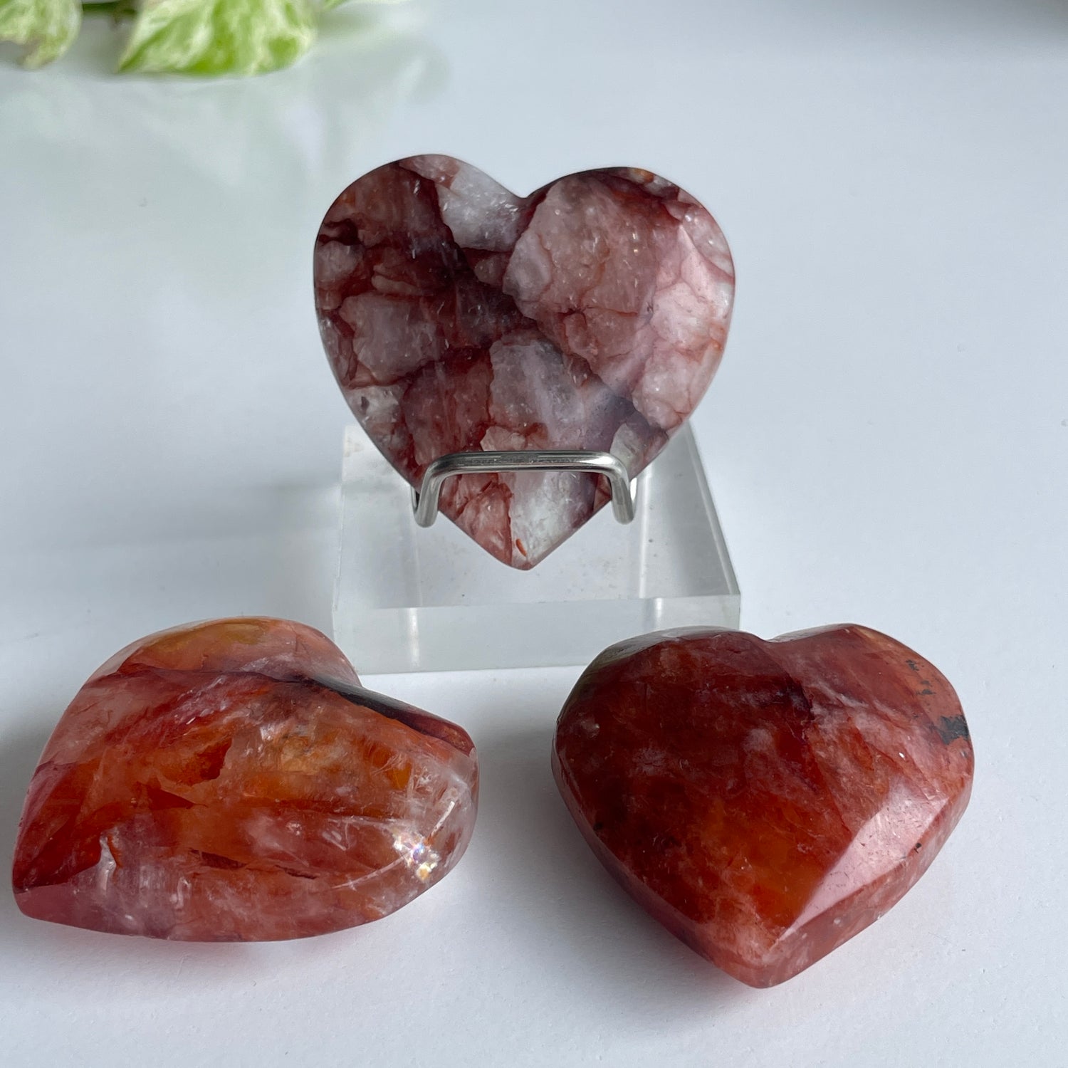 Fire Quartz Heart Medium