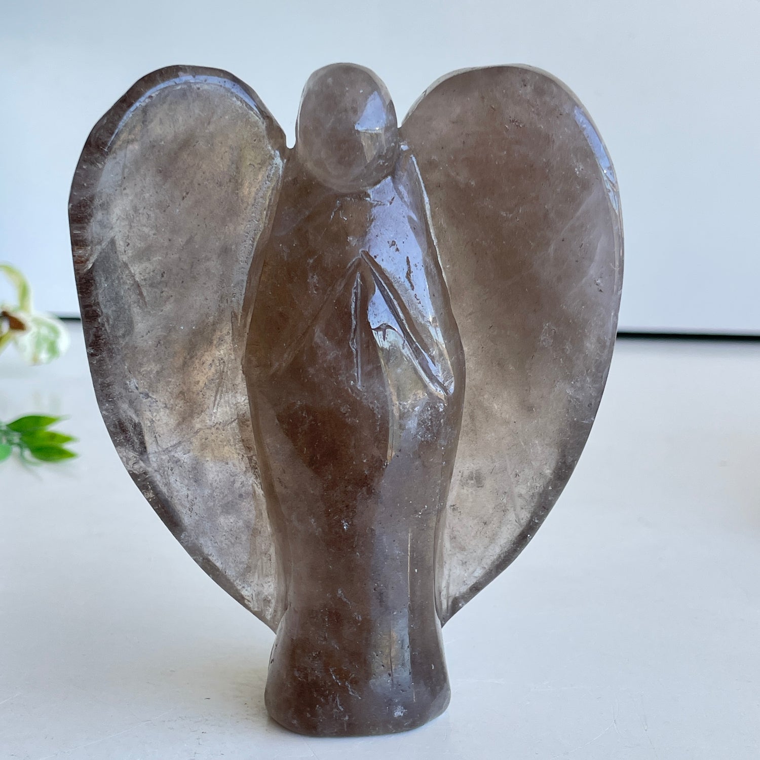Smoky Quartz Angel 11.3cm