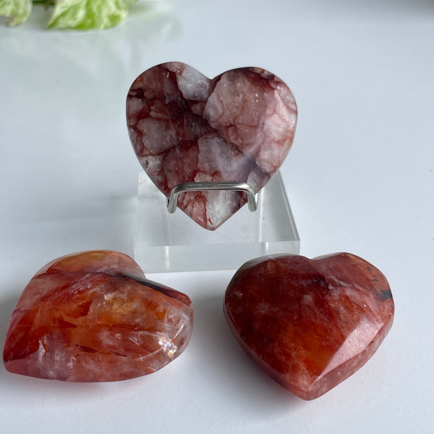 Fire Quartz Heart Medium