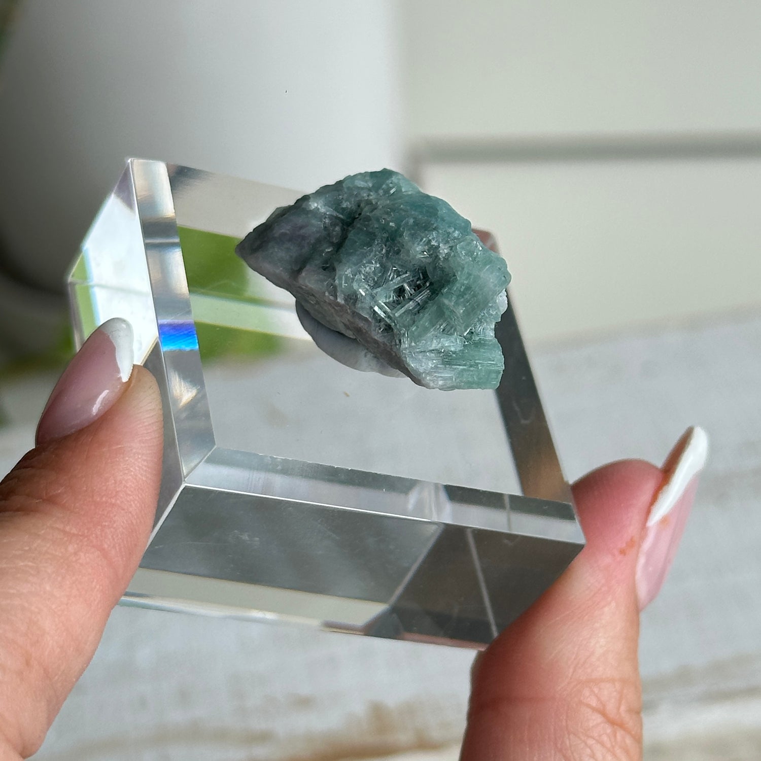 Blue Tourmaline Cluster 9.2g