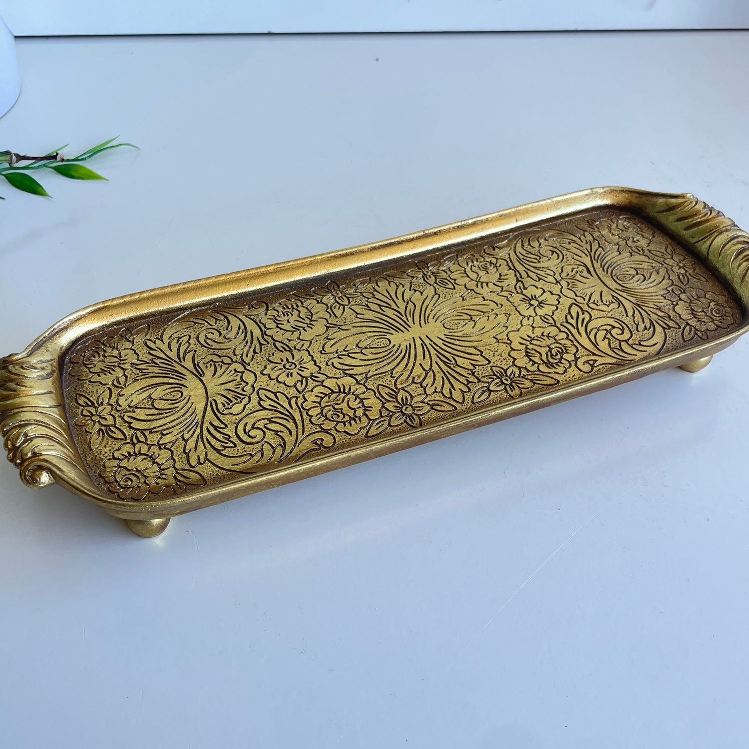 Gold Patterned Tray BL77251
