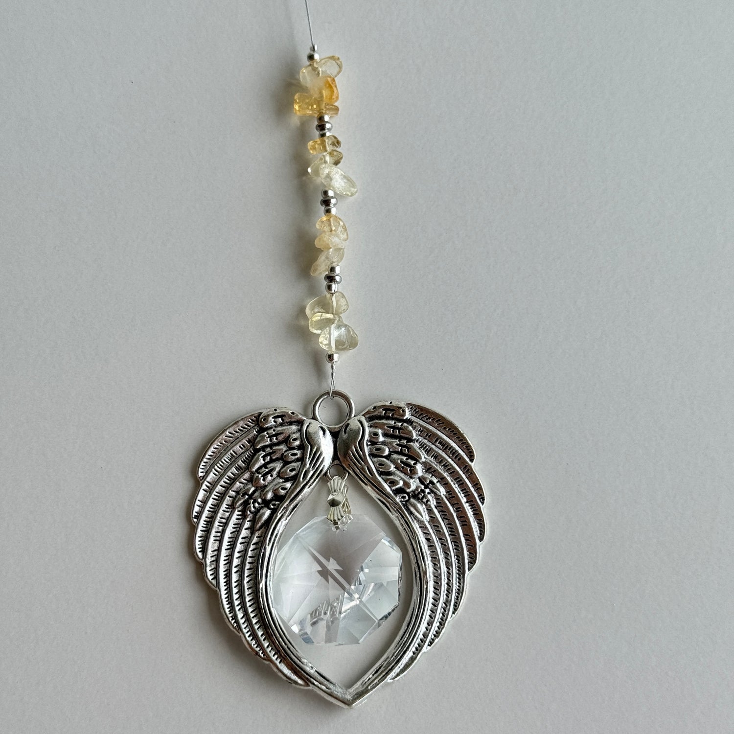 Angel Wing Suncatcher With Octagon 09I1WS