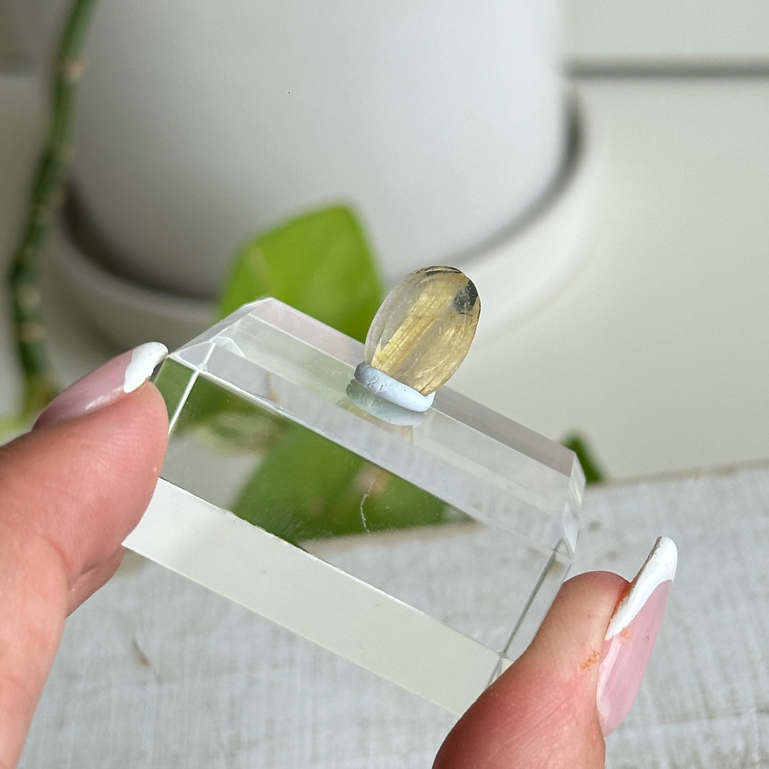 Rutilated Quartz Oval Pc