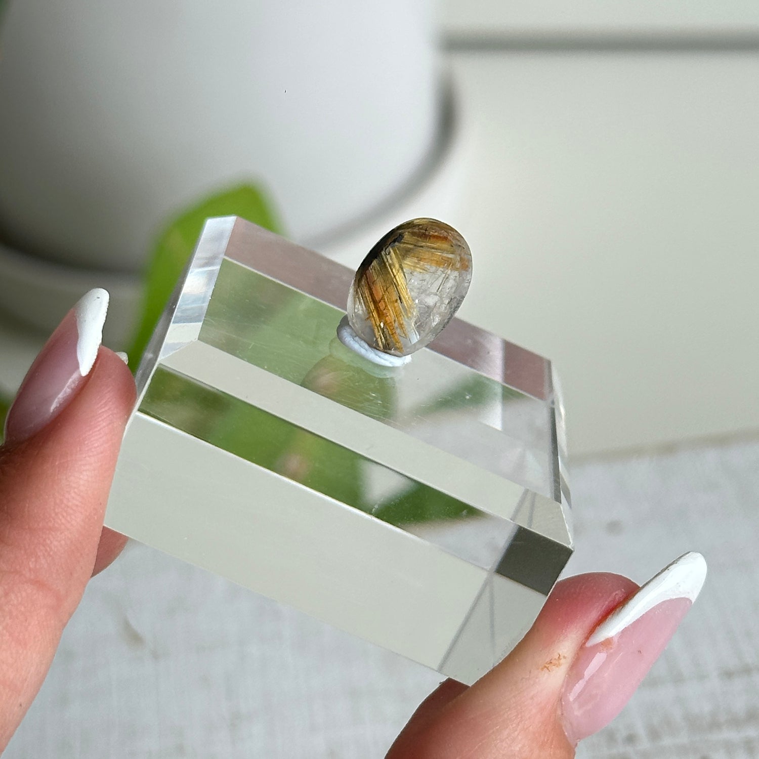 Rutilated Quartz Oval Pc