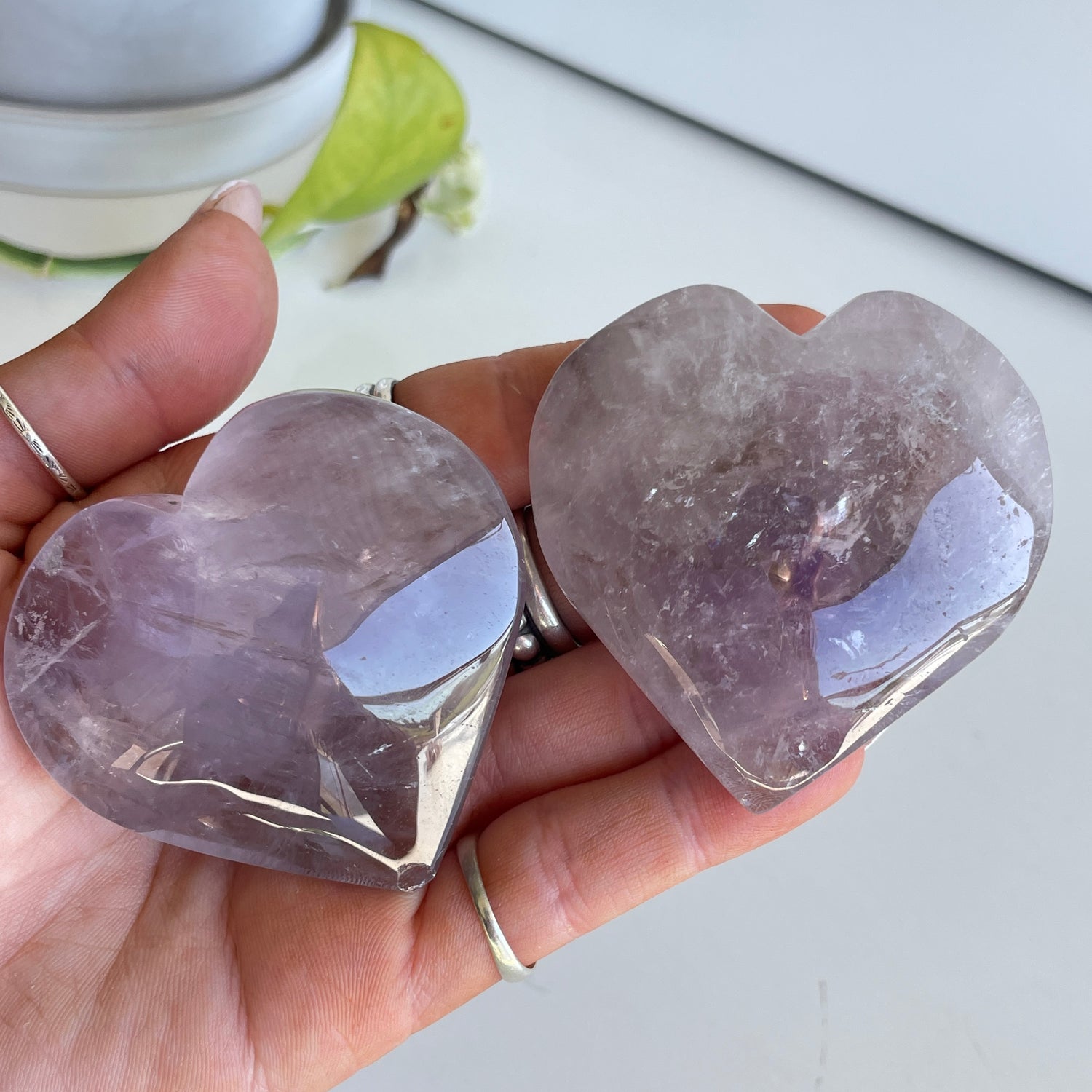 Amethyst Heart Medium