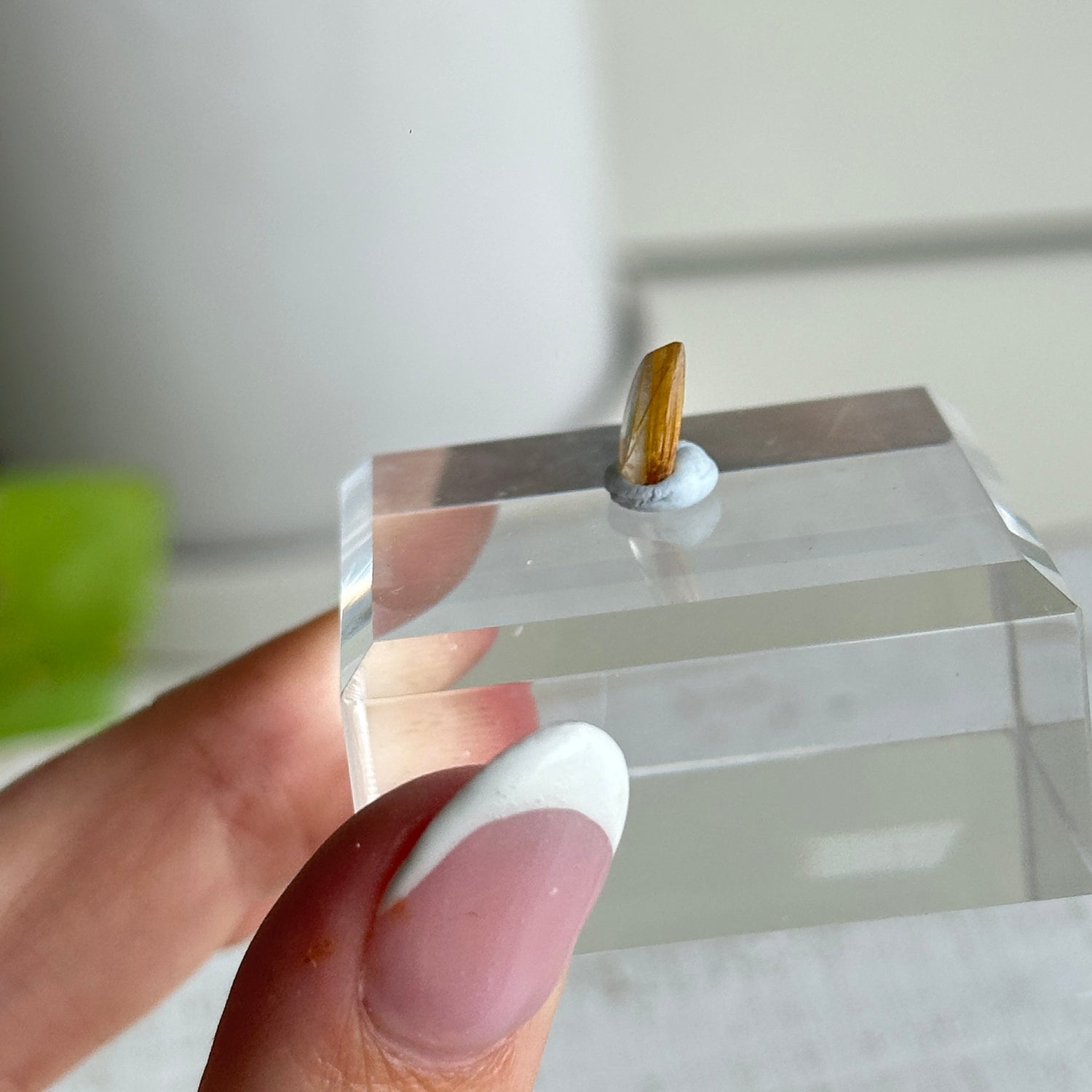 Rutilated Quartz Teardrop Pc
