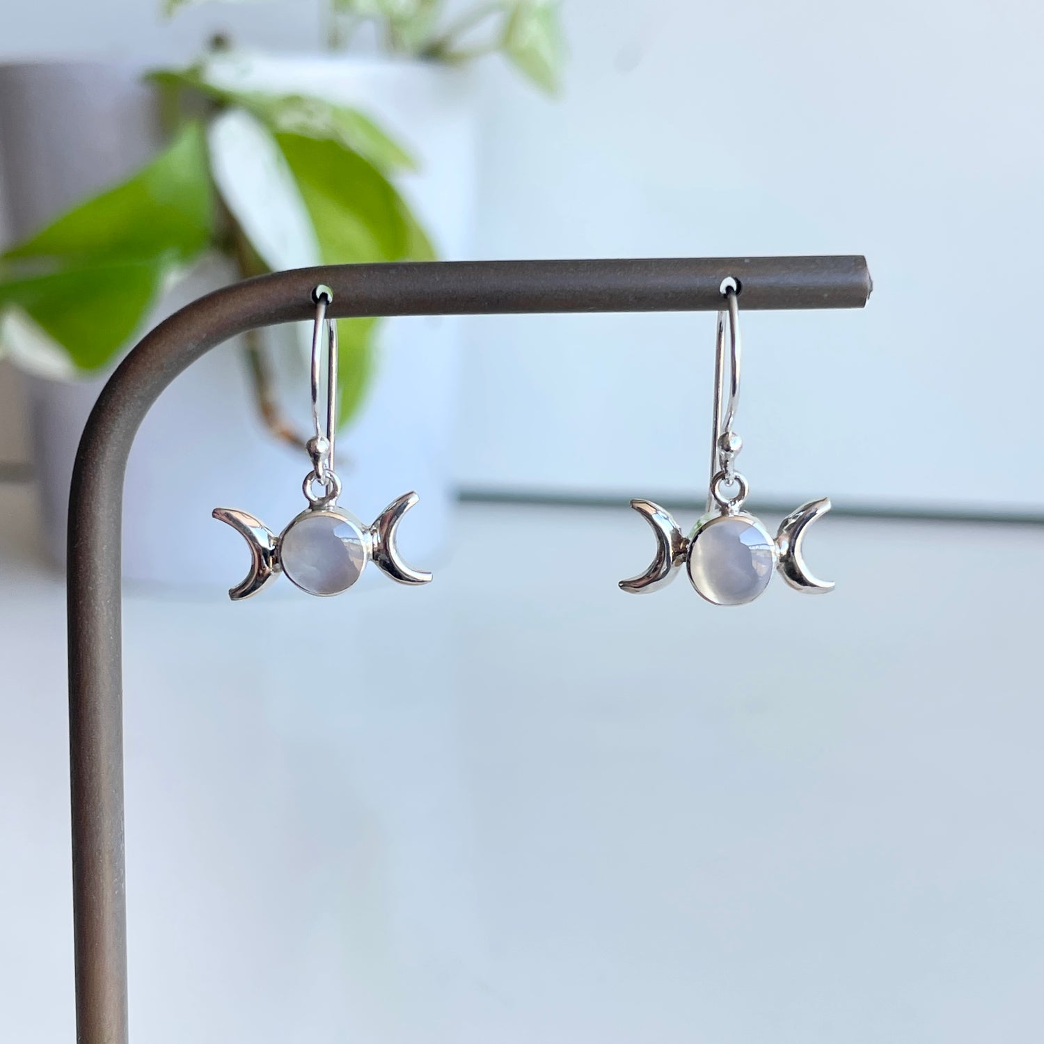 Mother Of Pearl New Moon Earrings