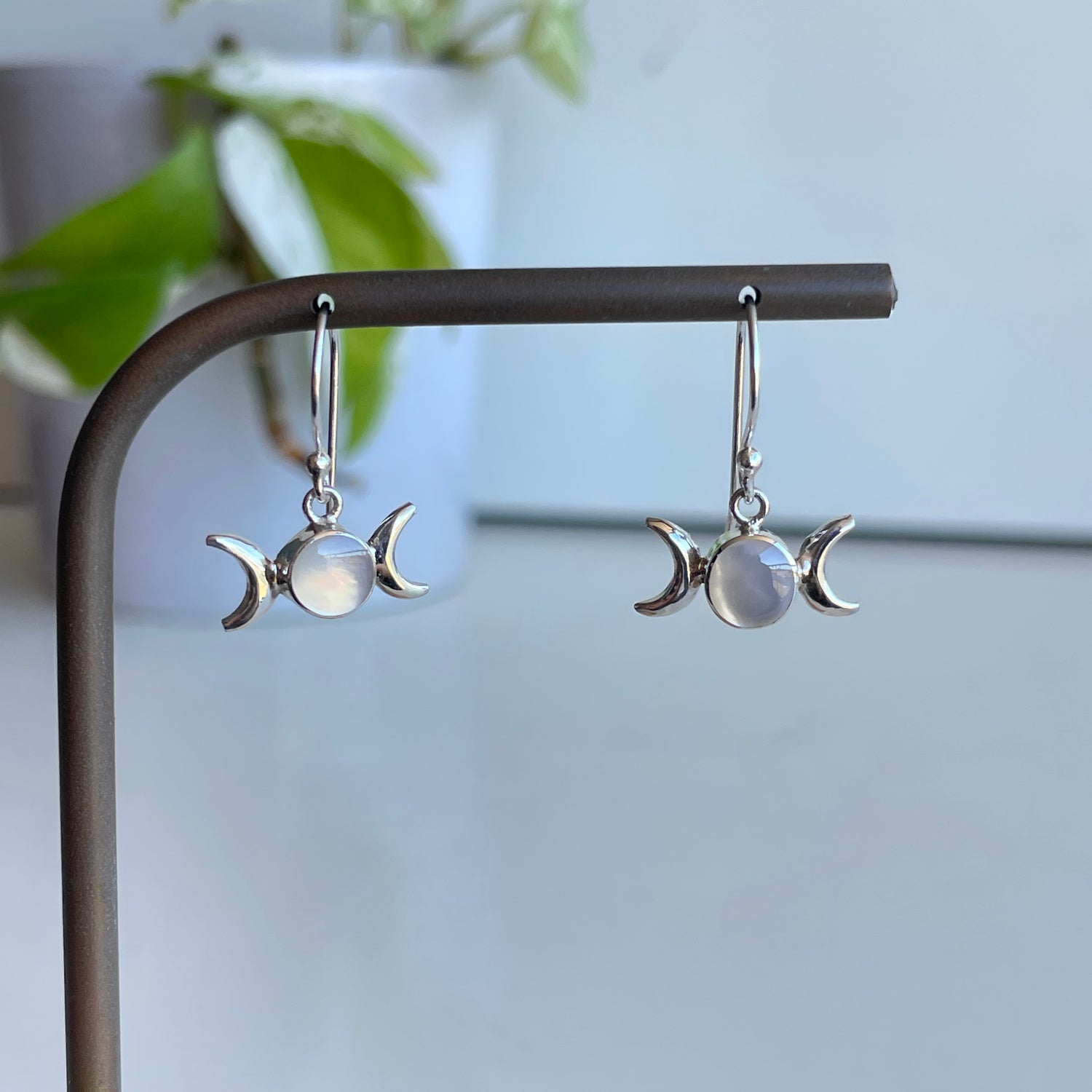 Mother Of Pearl New Moon Earrings