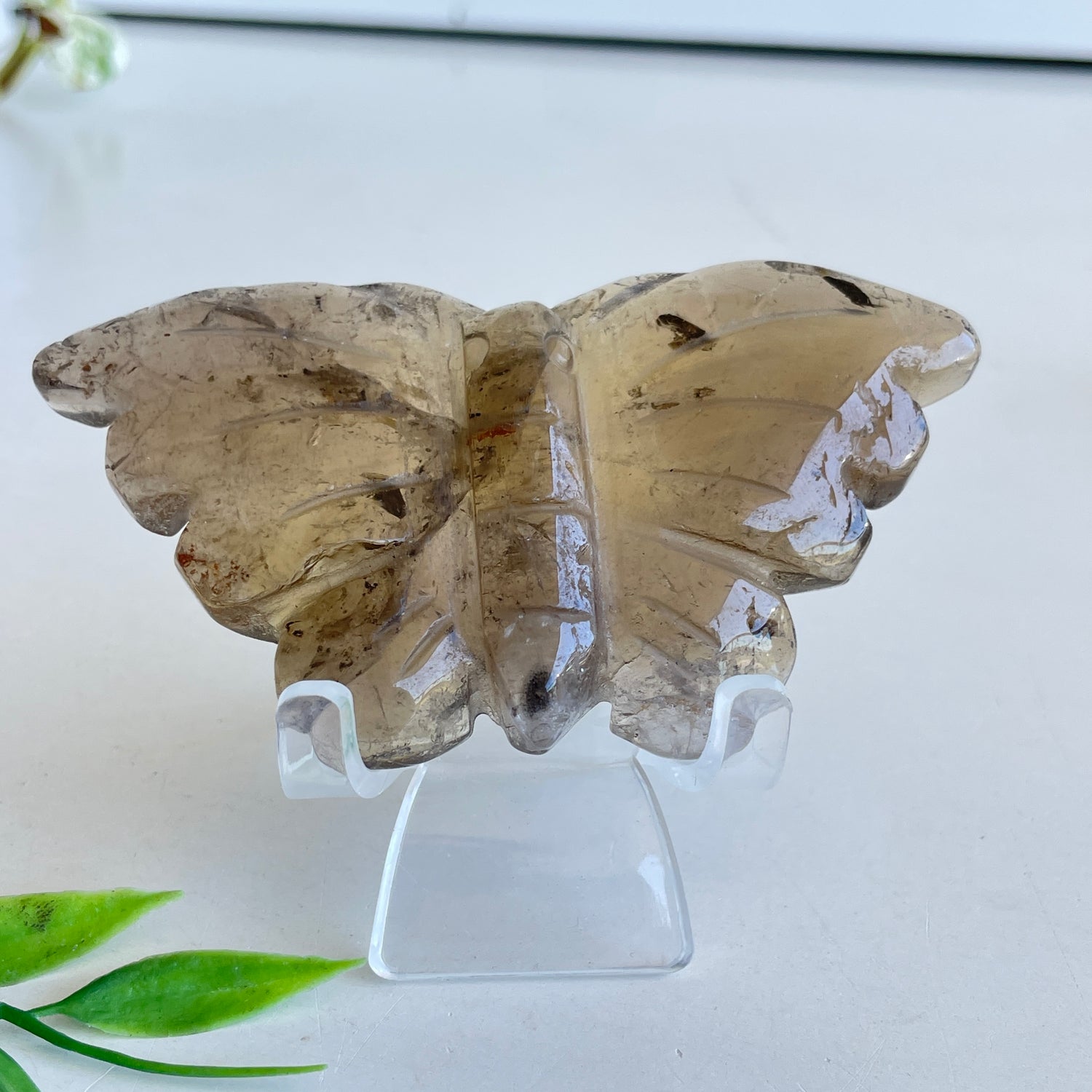 Smoky Quartz Butterfly 9.2cm