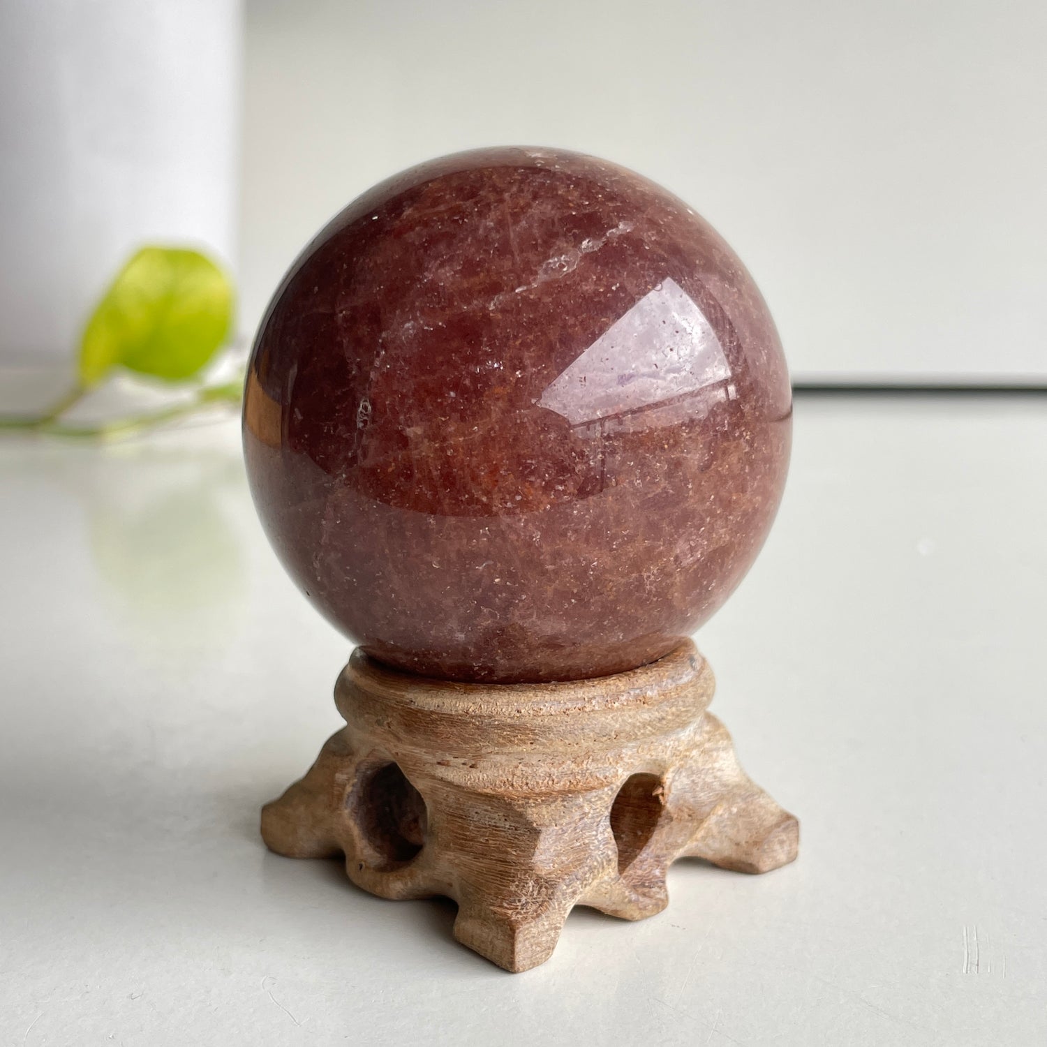 Strawberry Quartz Sphere 5.6cm