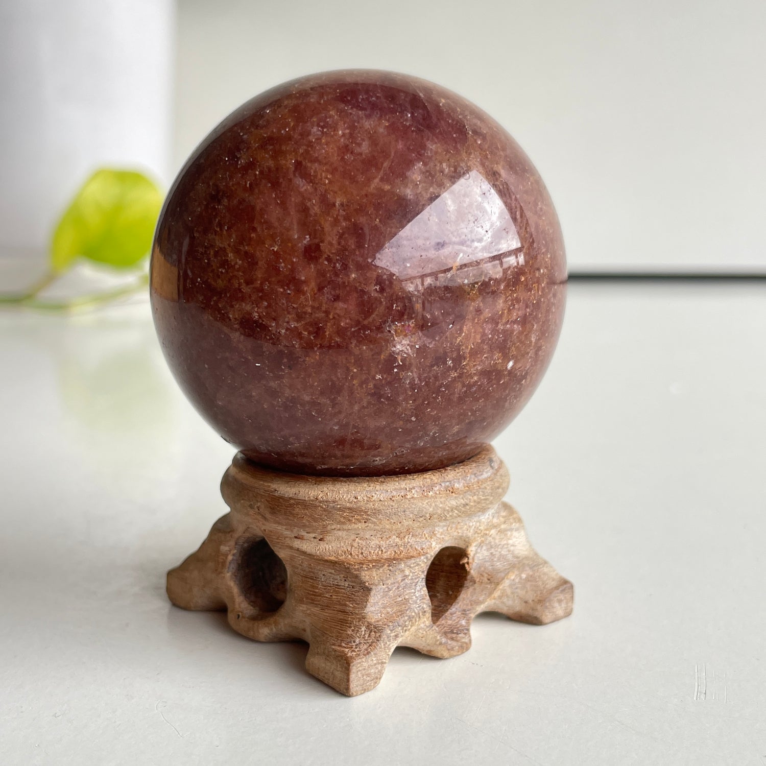 Strawberry Quartz Sphere 5.6cm