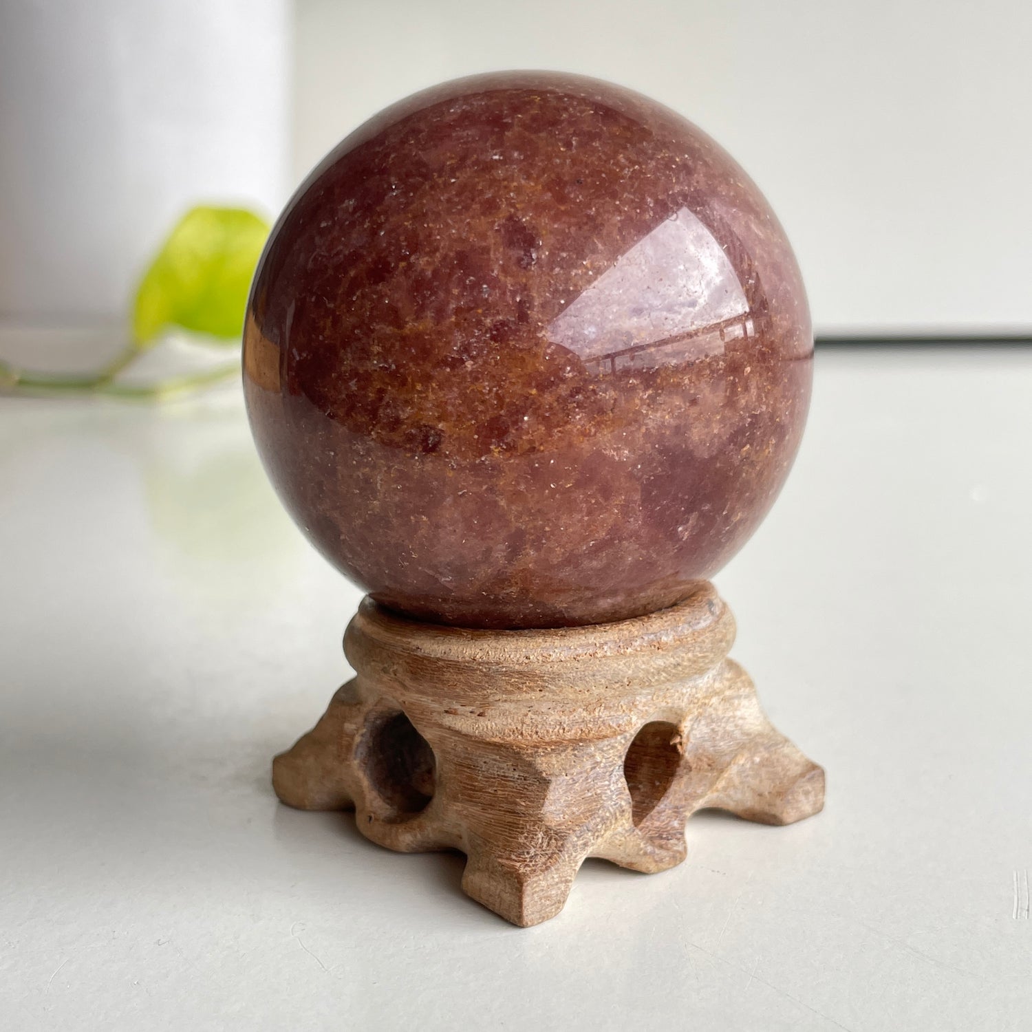 Strawberry Quartz Sphere 5.6cm