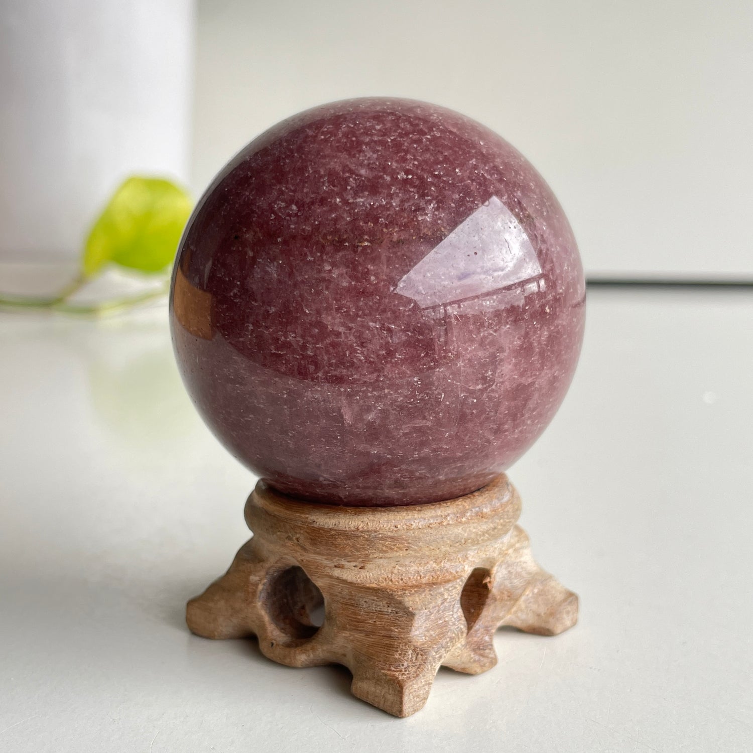 Strawberry Quartz Sphere 5.8cm