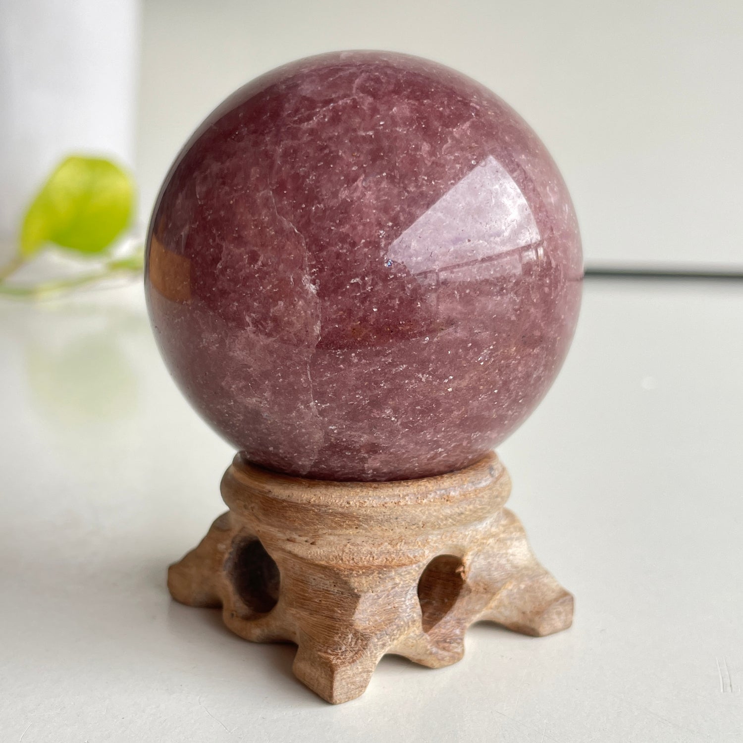 Strawberry Quartz Sphere 5.8cm
