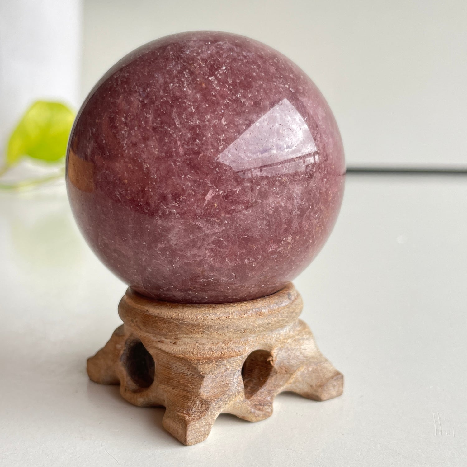 Strawberry Quartz Sphere 5.8cm