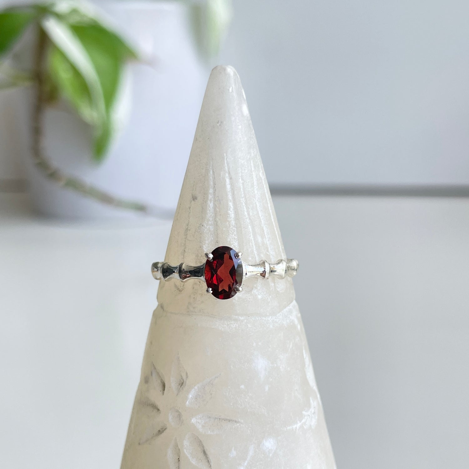 Garnet Oval Ring