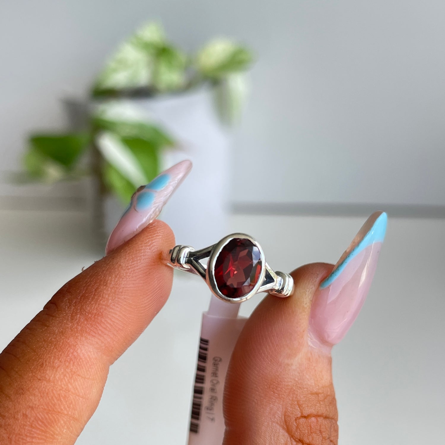 Garnet Oval Ring