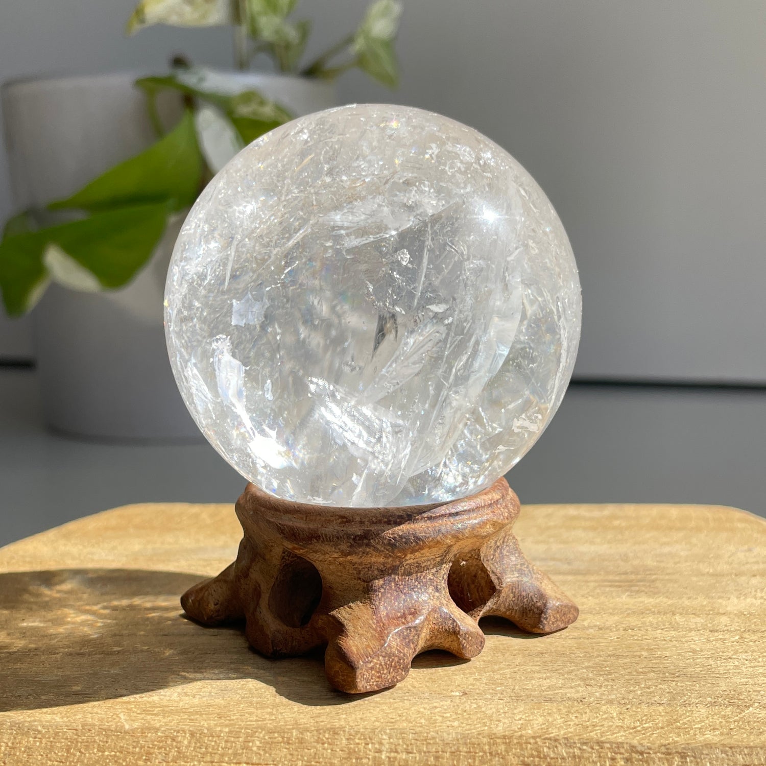 Clear Quartz Sphere 6.2cm - High Quality