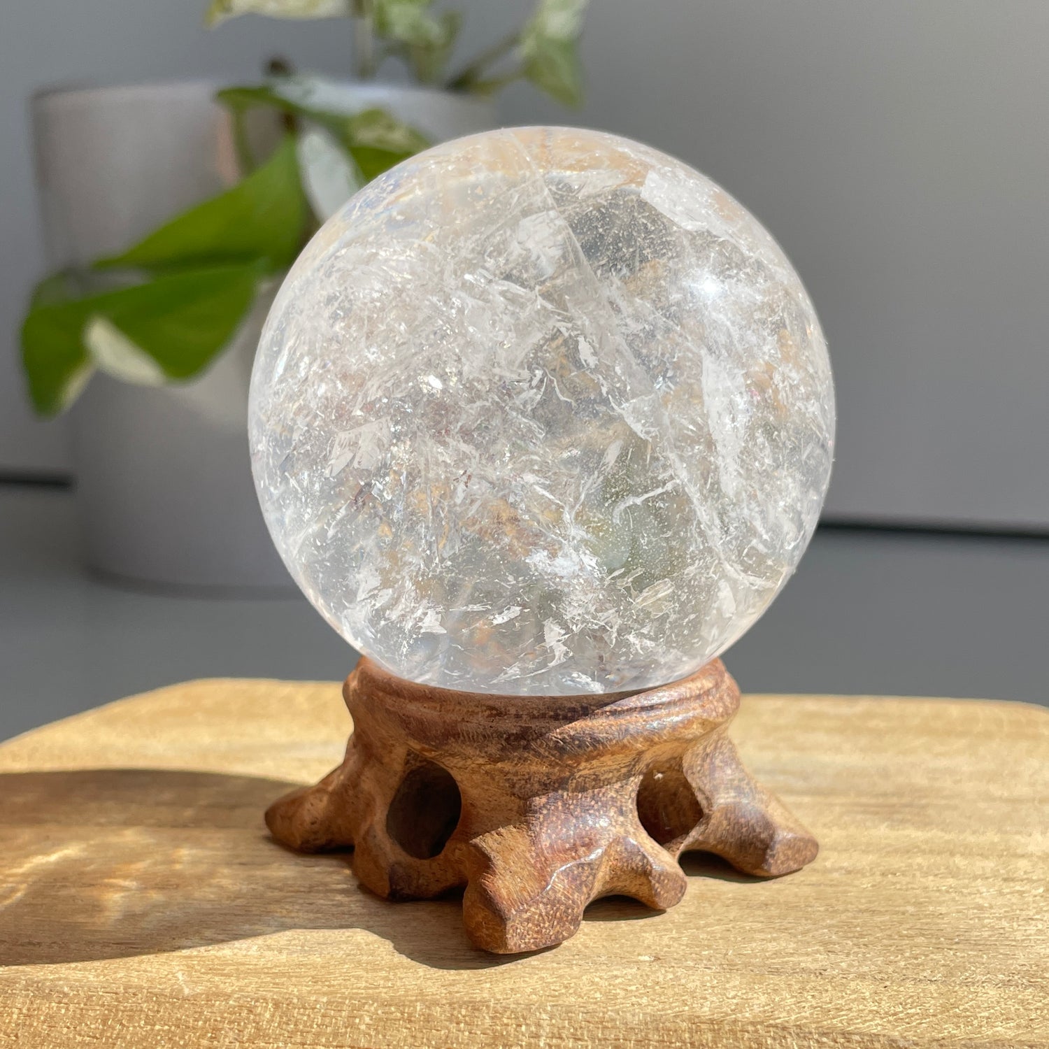 Clear Quartz Sphere 6.2cm - High Quality