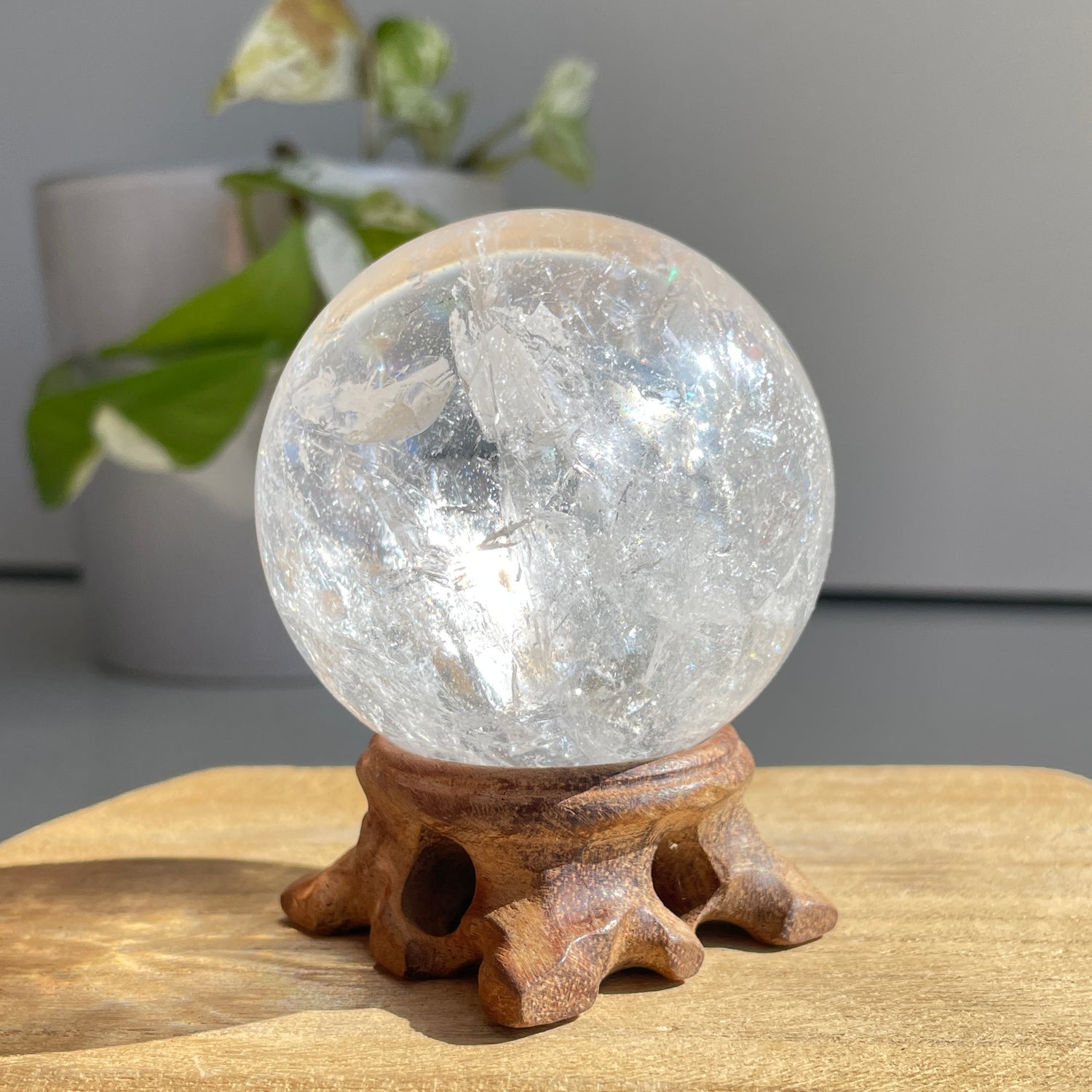 Clear Quartz Sphere 6.2cm - High Quality