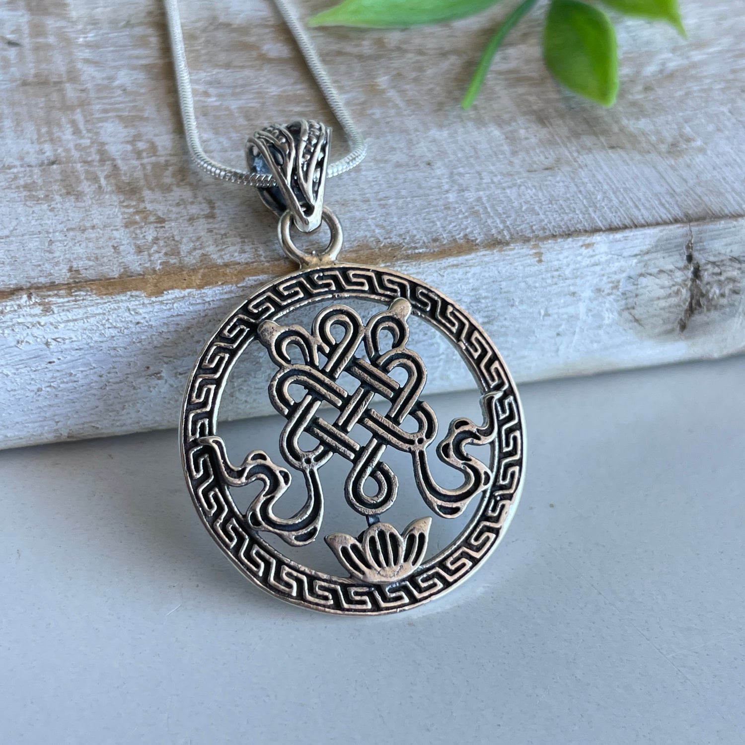 Endless Knot Silver Pendant