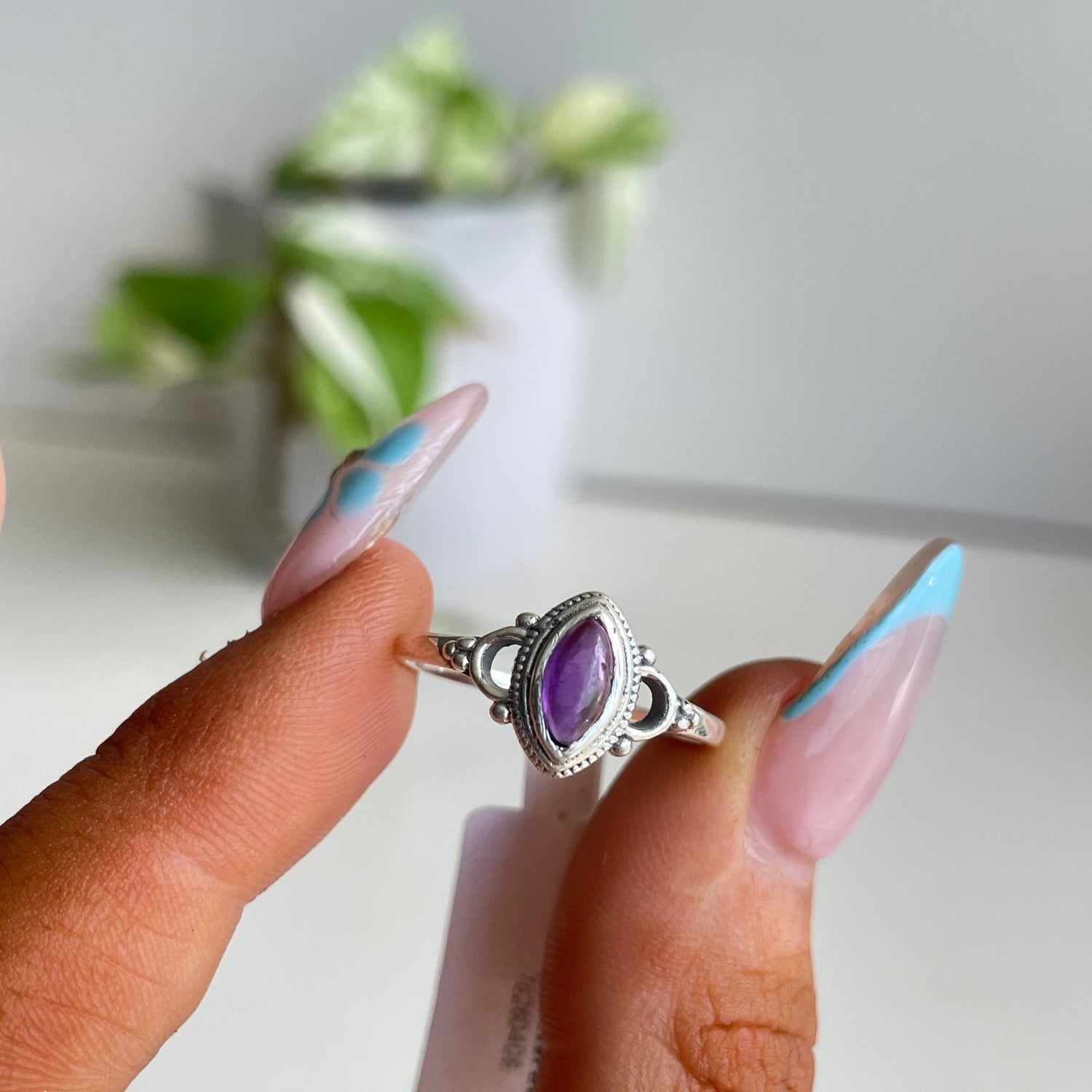 Amethyst Marquise Ring Sz8