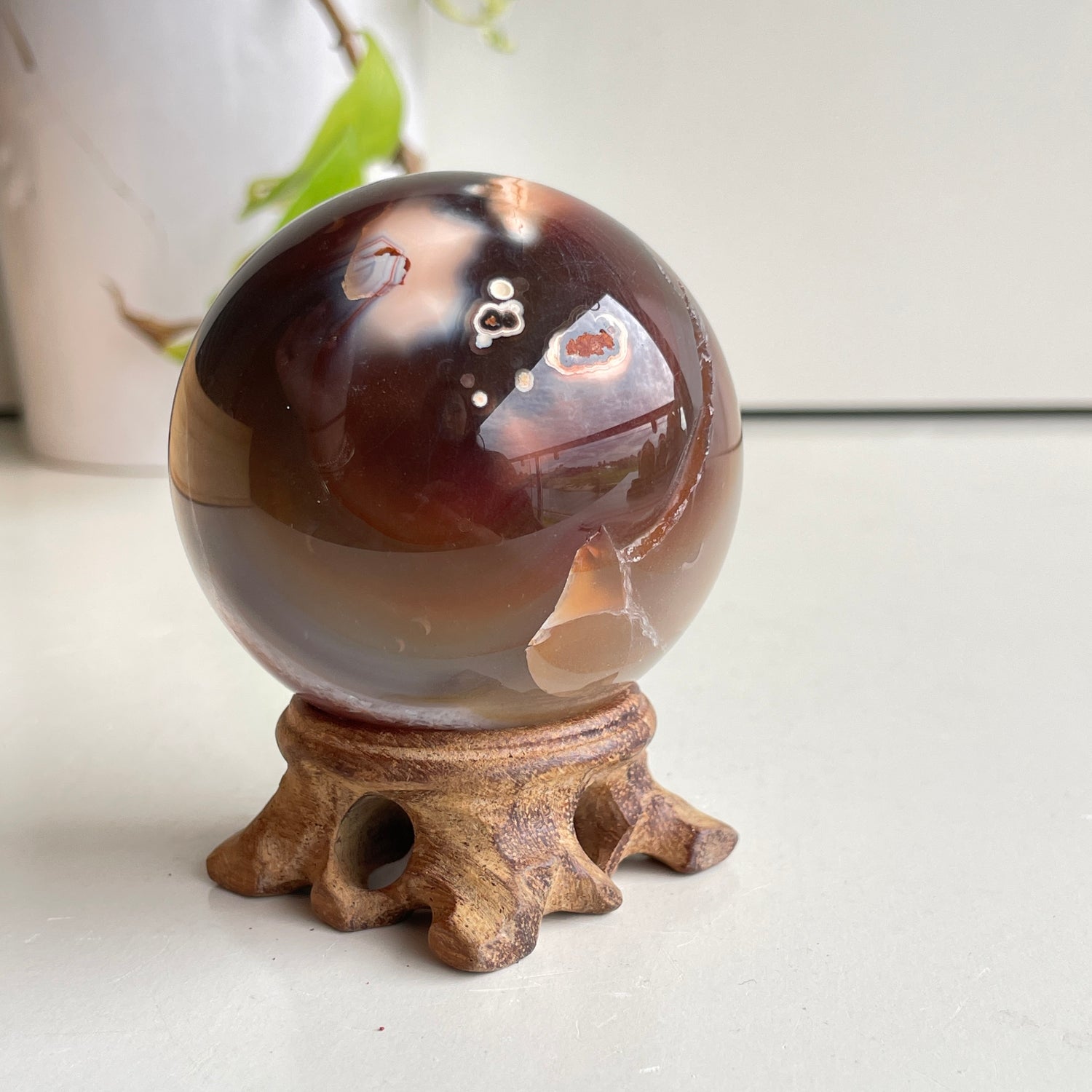 Carnelian Sphere 6.3cm