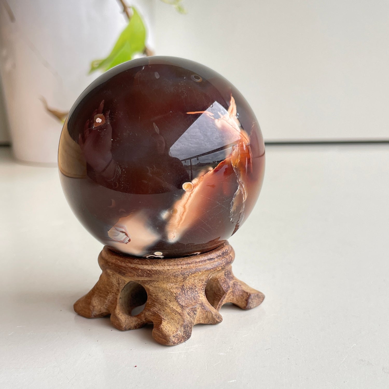 Carnelian Sphere 6.3cm