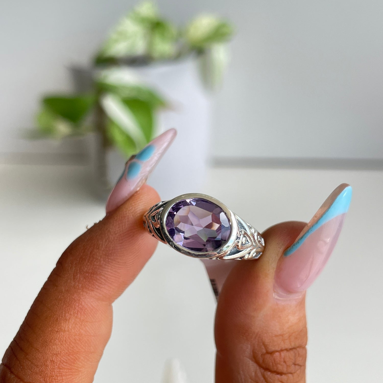 Amethyst Oval Ring
