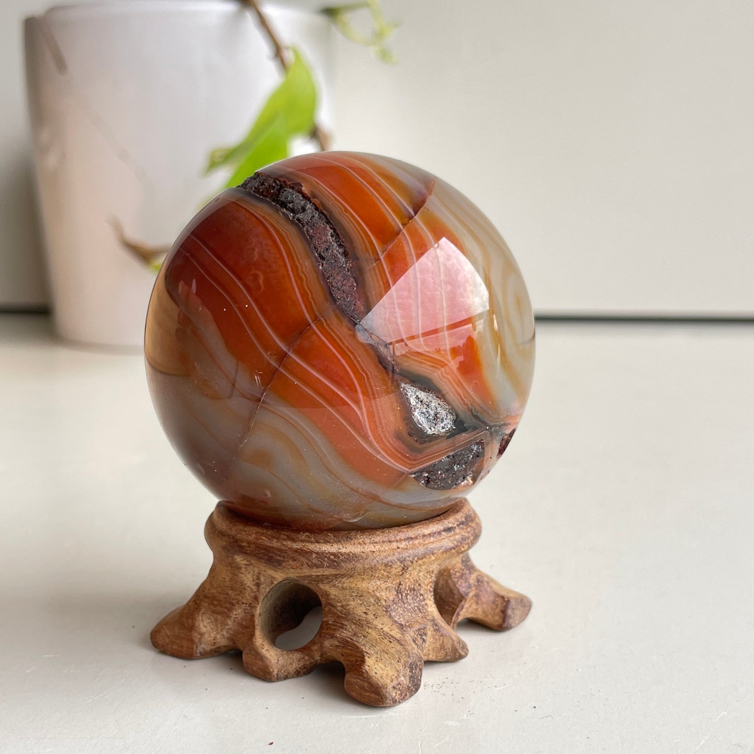 Carnelian Sphere 6cm