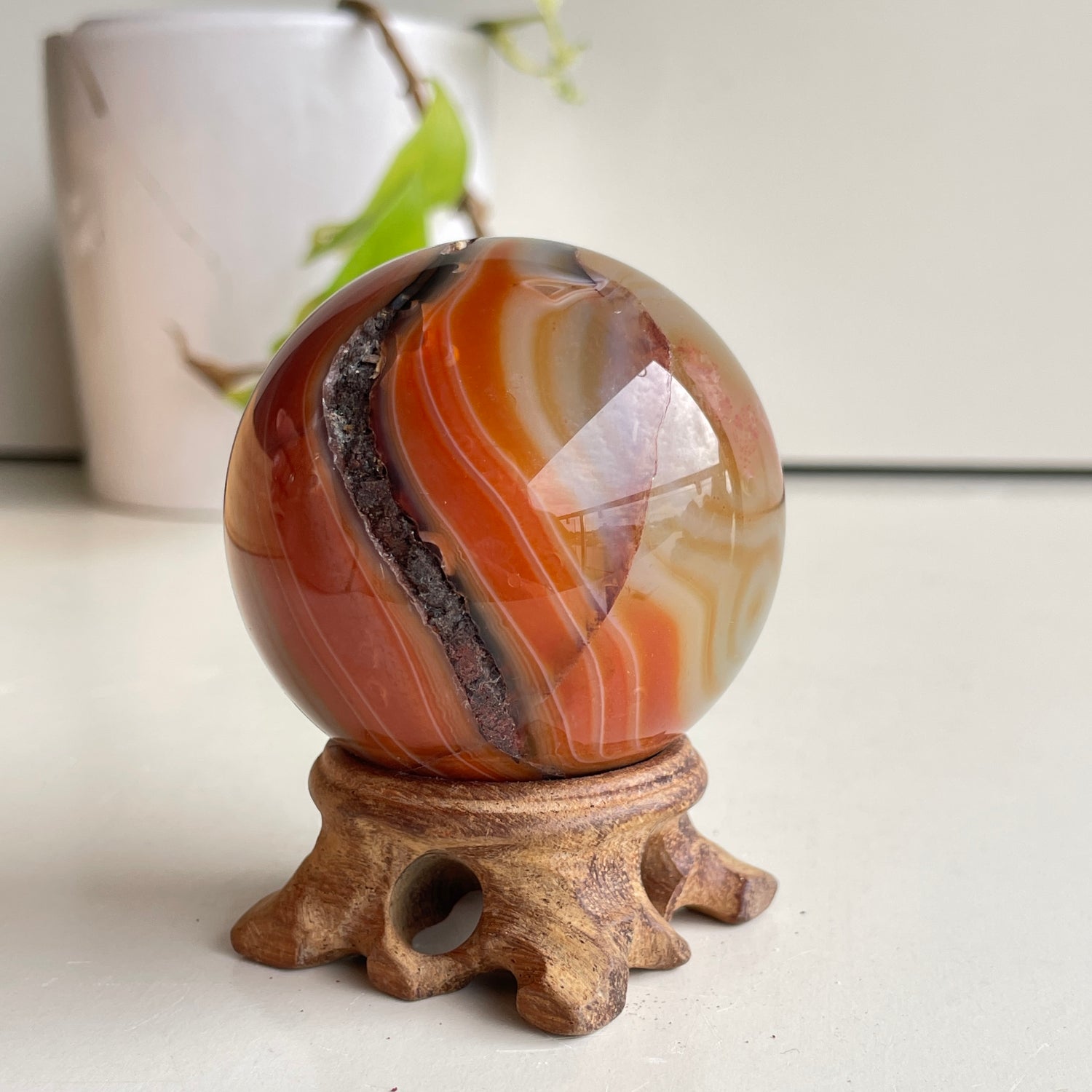 Carnelian Sphere 6cm