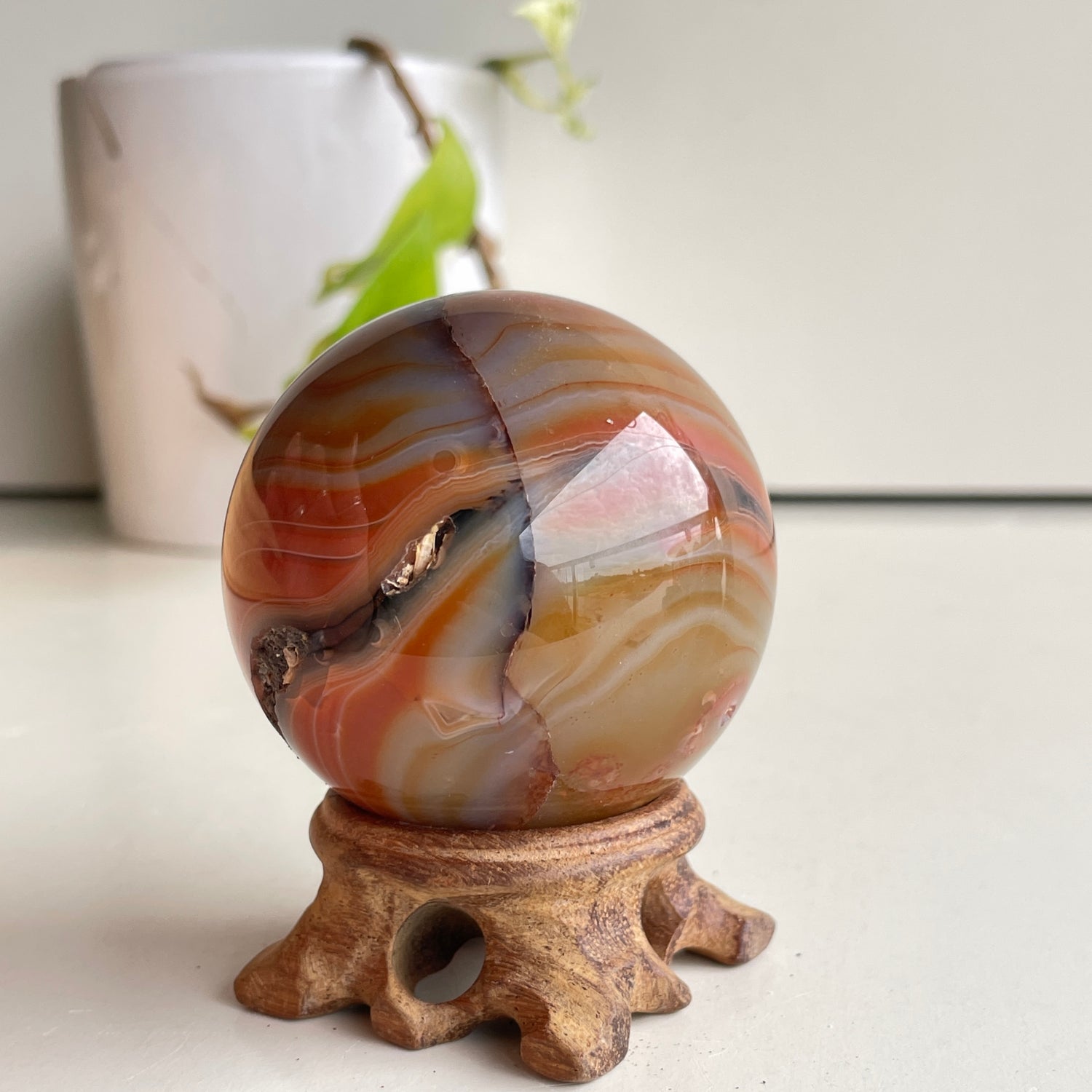 Carnelian Sphere 6cm
