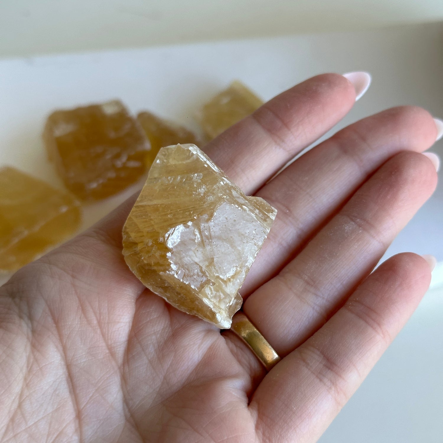Gold Calcite Chunk