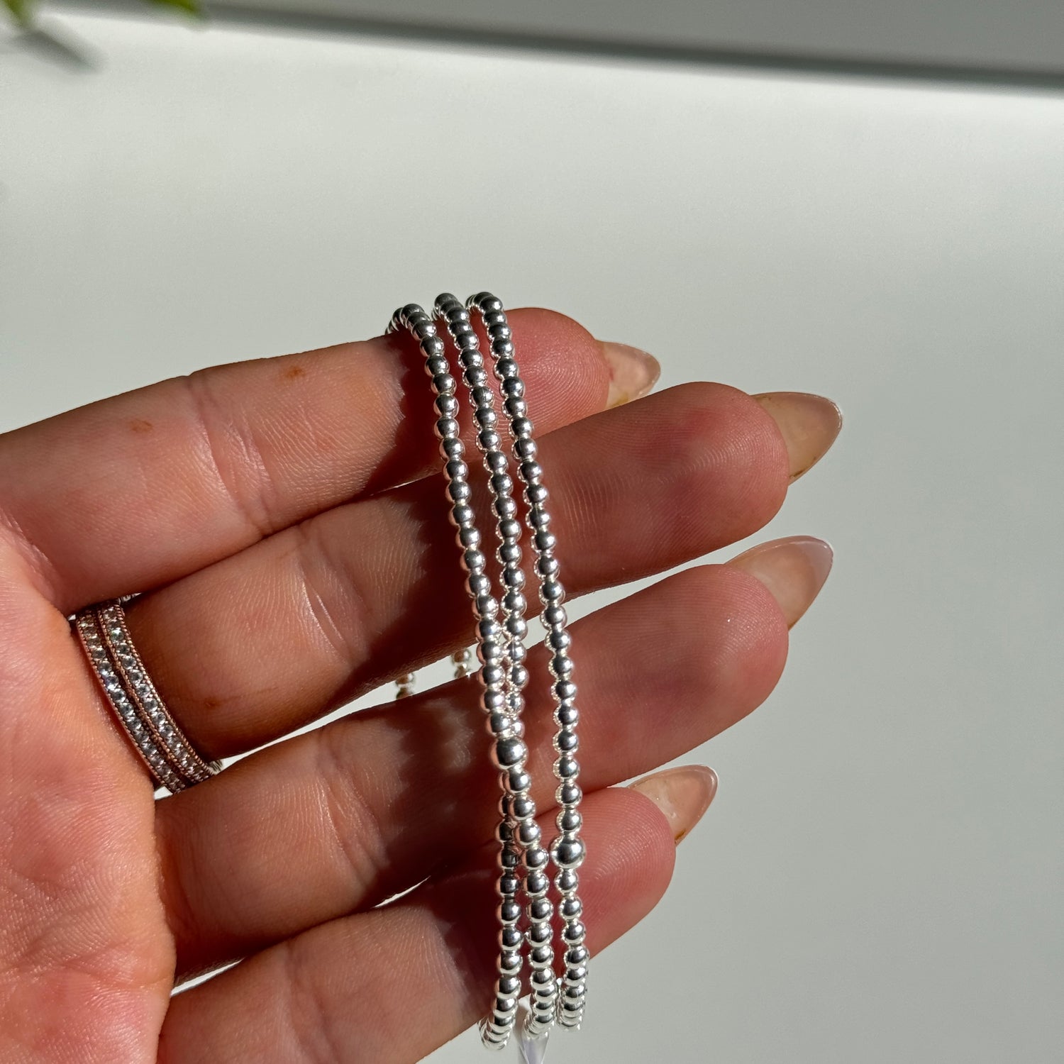 Sterling Silver 2.5mm Ball Bracelet 314094