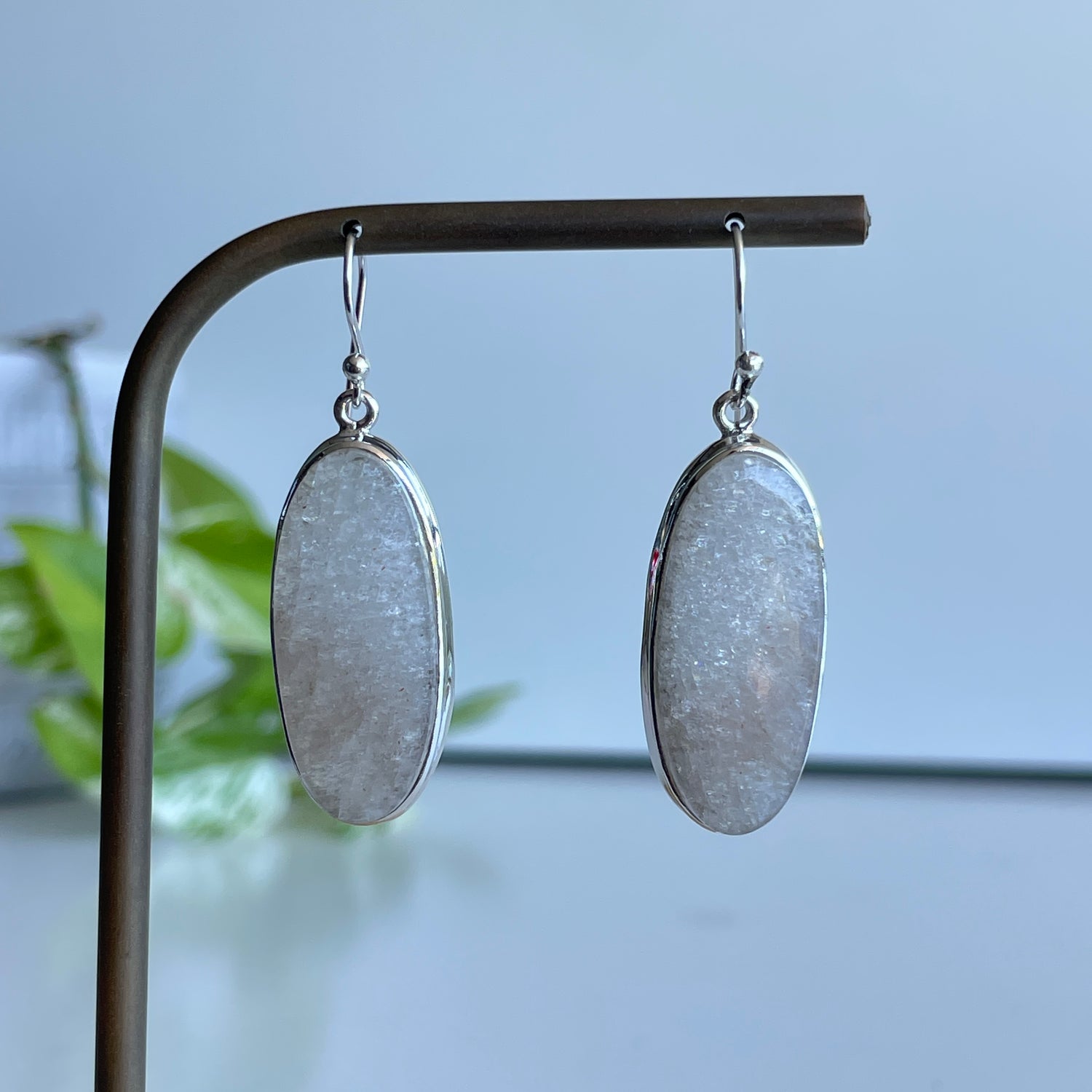 Moonstone Oval Earrings