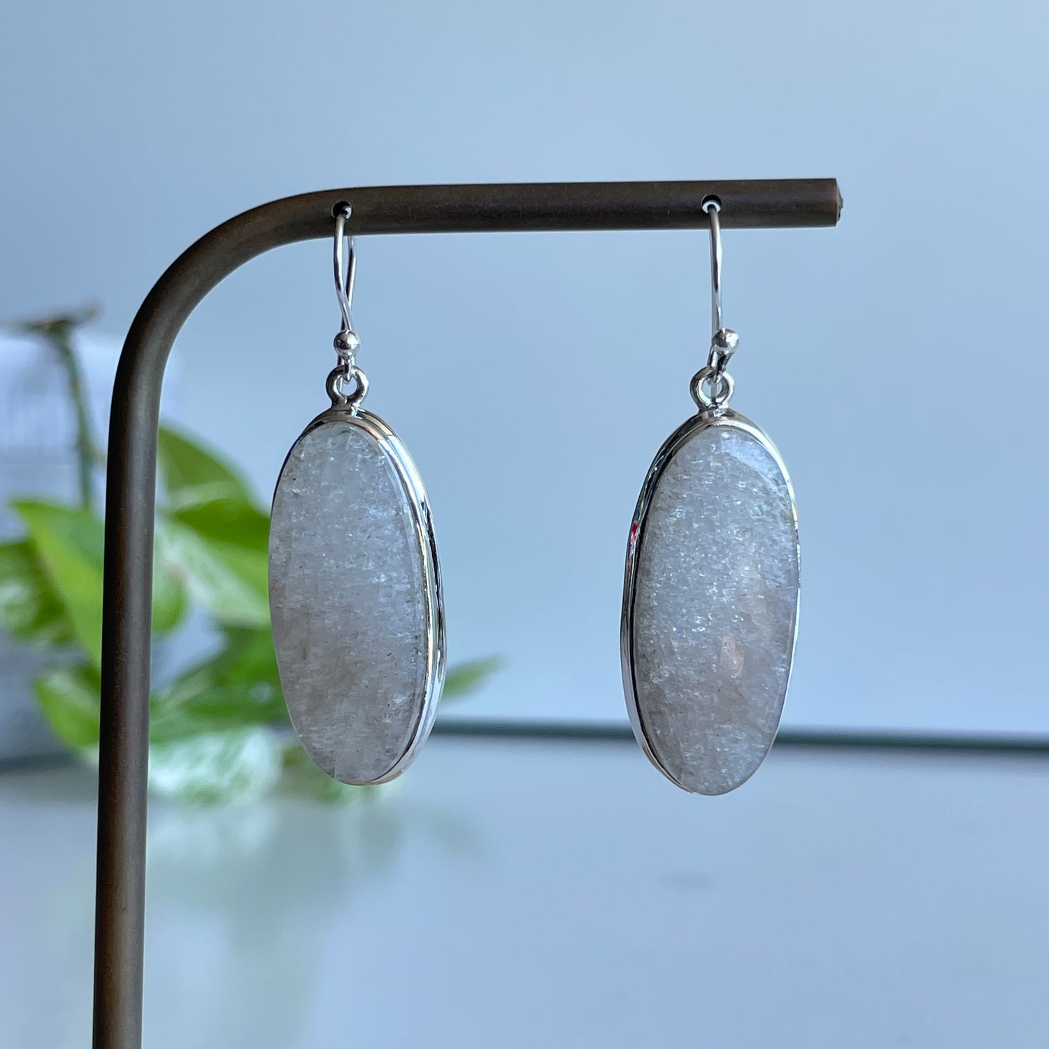 Moonstone Oval Earrings