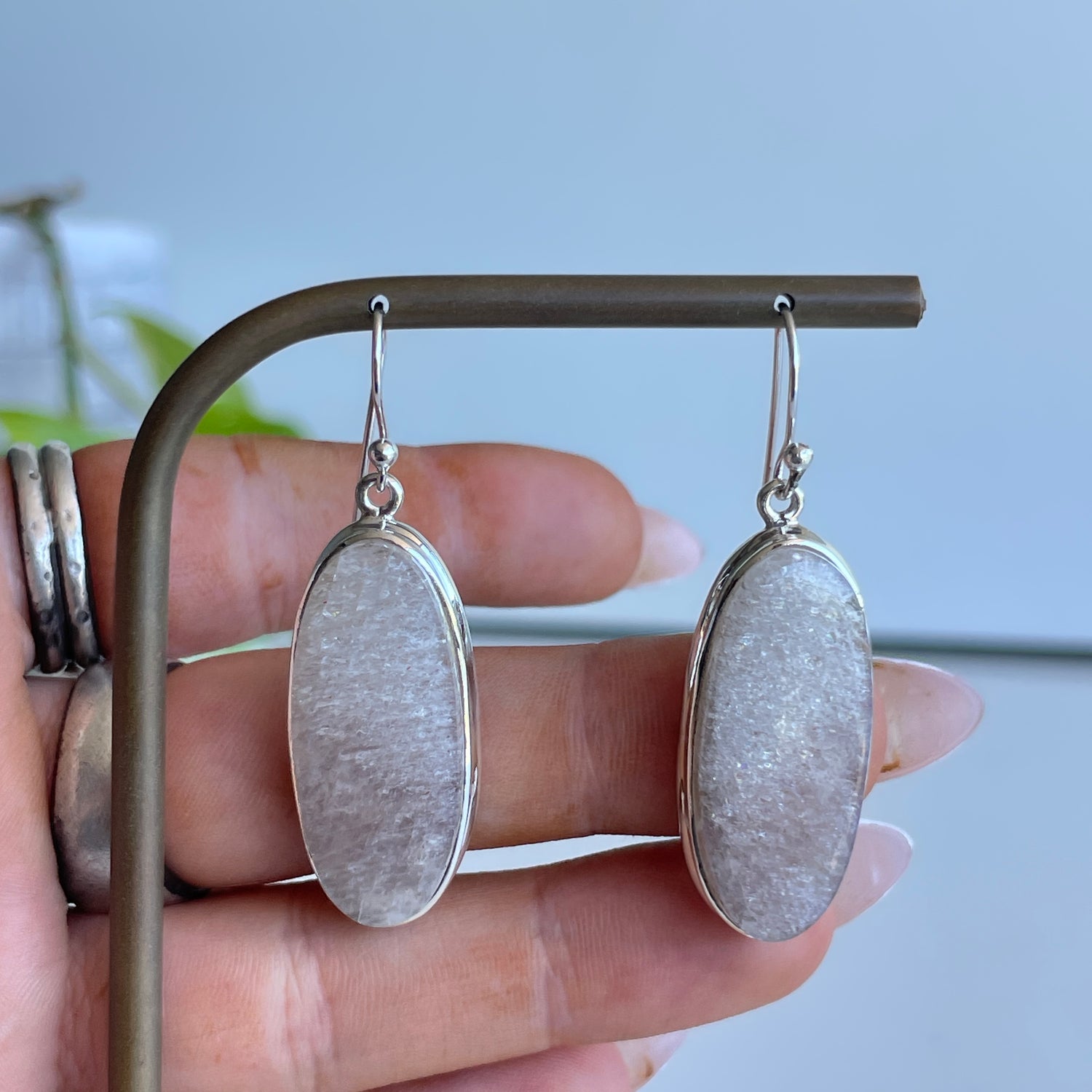 Moonstone Oval Earrings