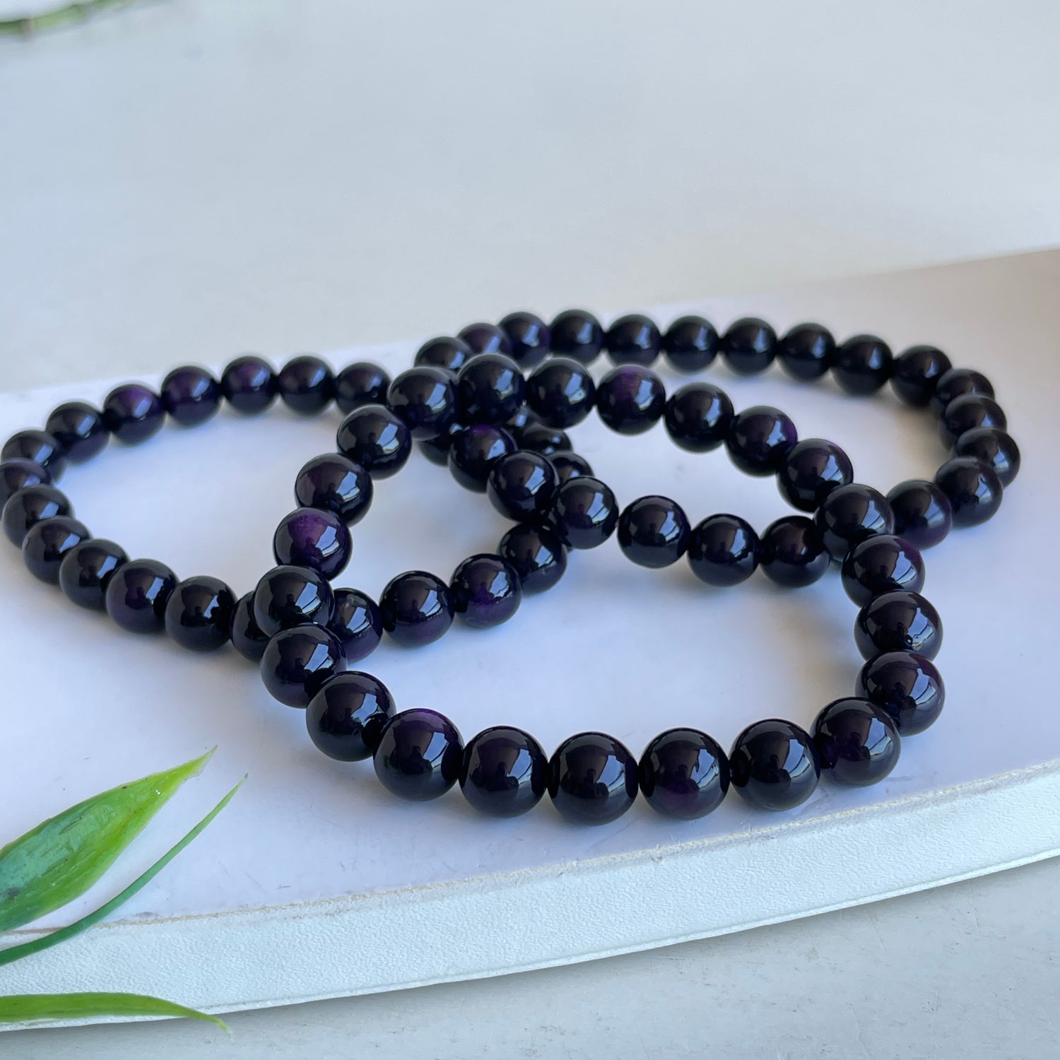 Purpurite Beaded Bracelet