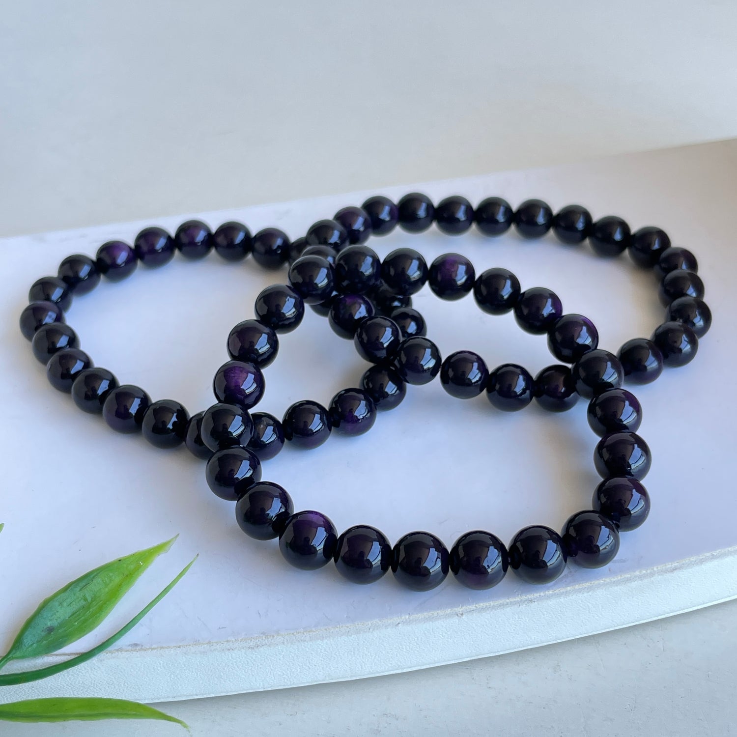 Purpurite Beaded Bracelet