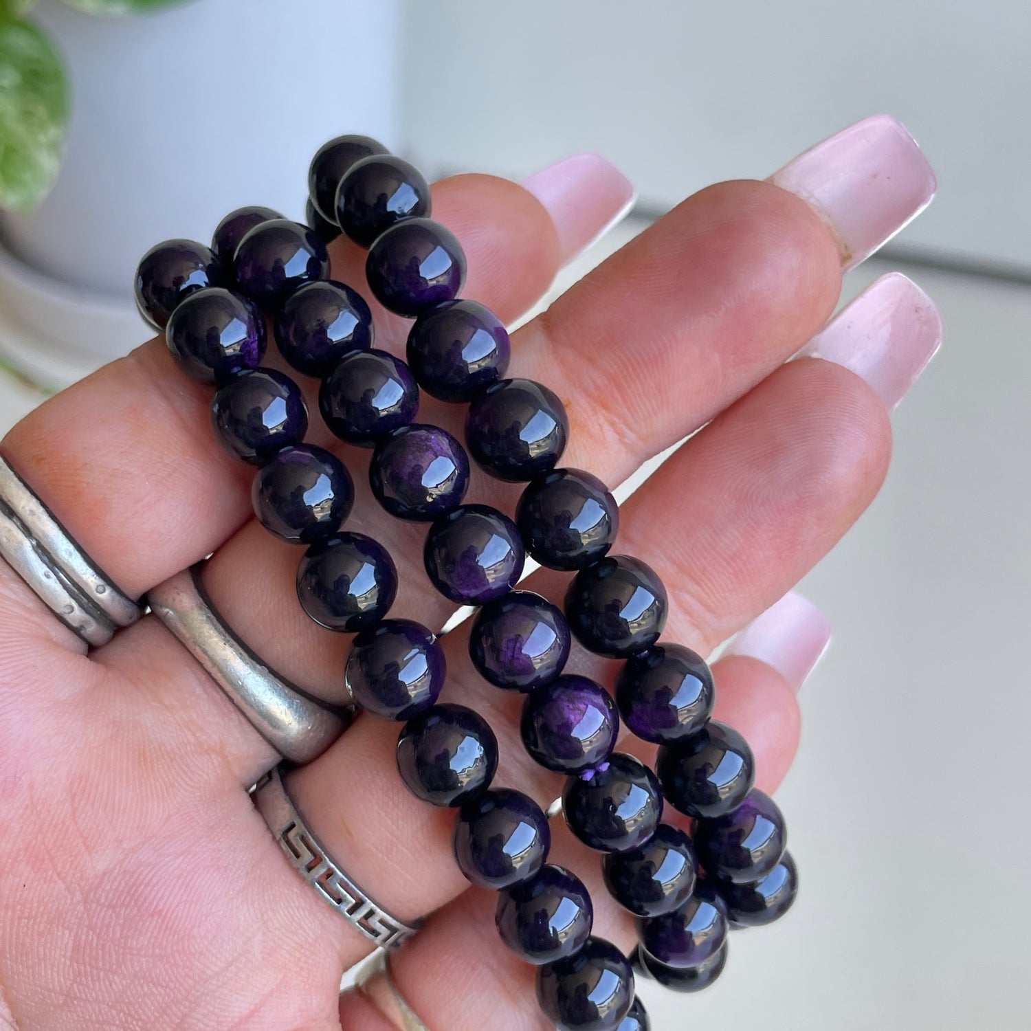 Purpurite Beaded Bracelet