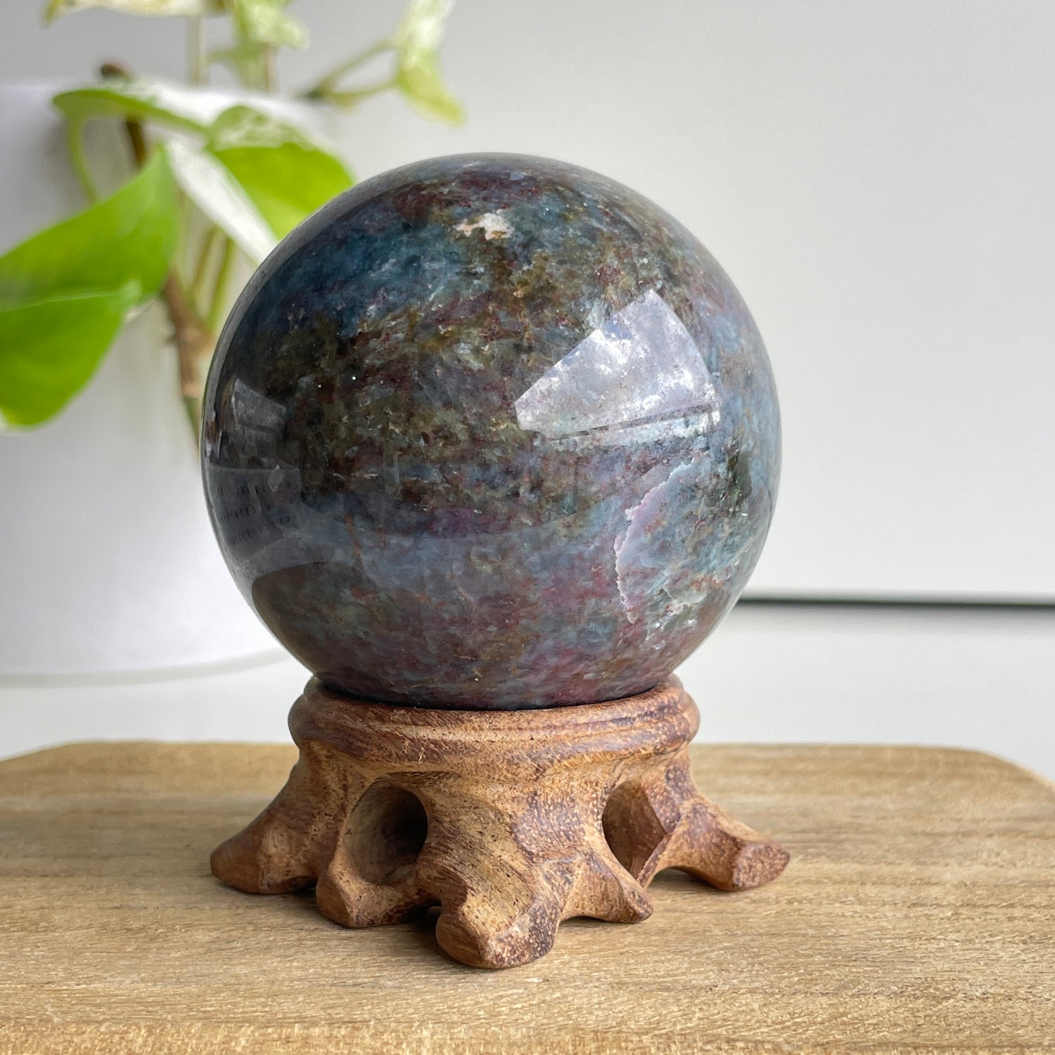 Ruby in Kyanite Sphere 6cm