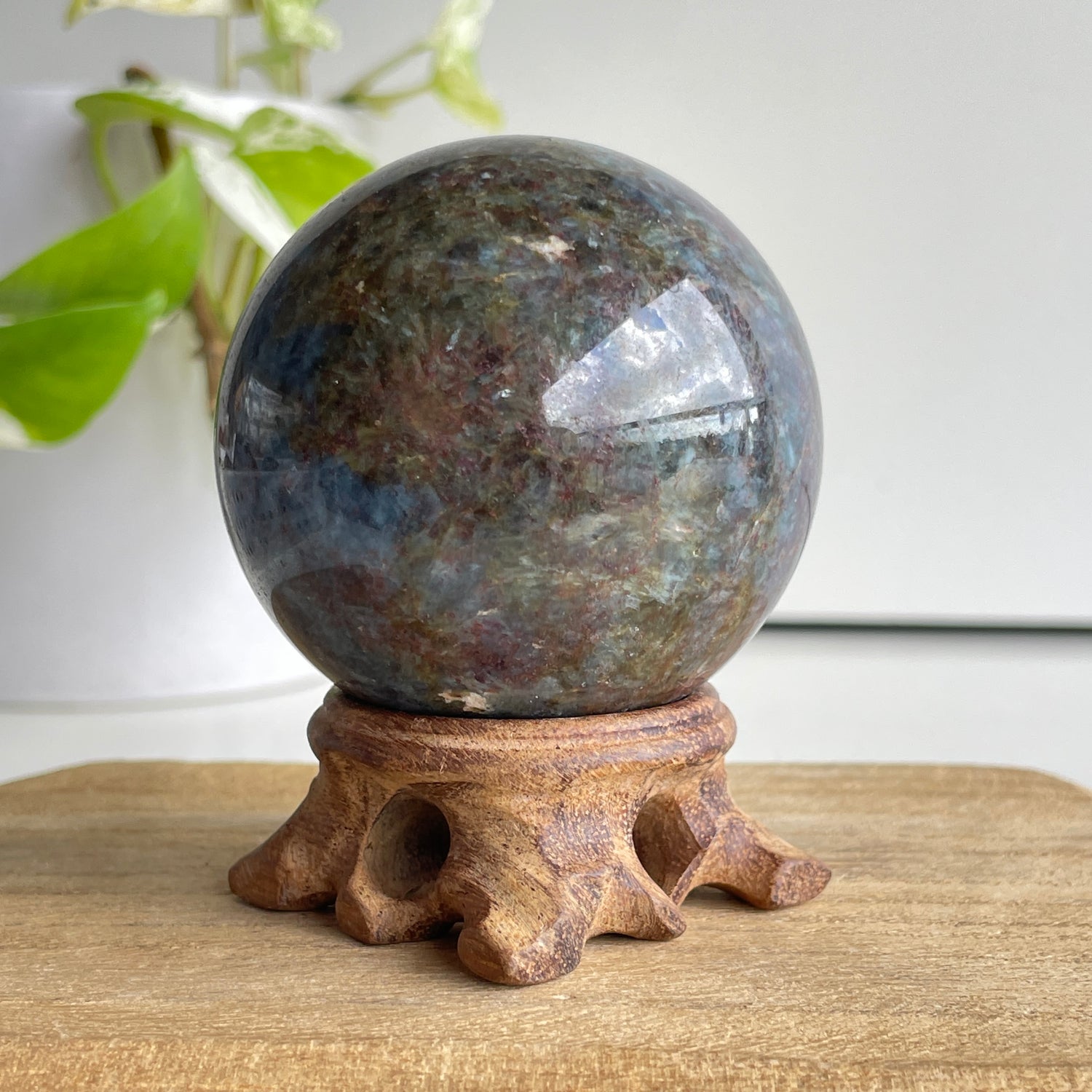 Ruby in Kyanite Sphere 6cm