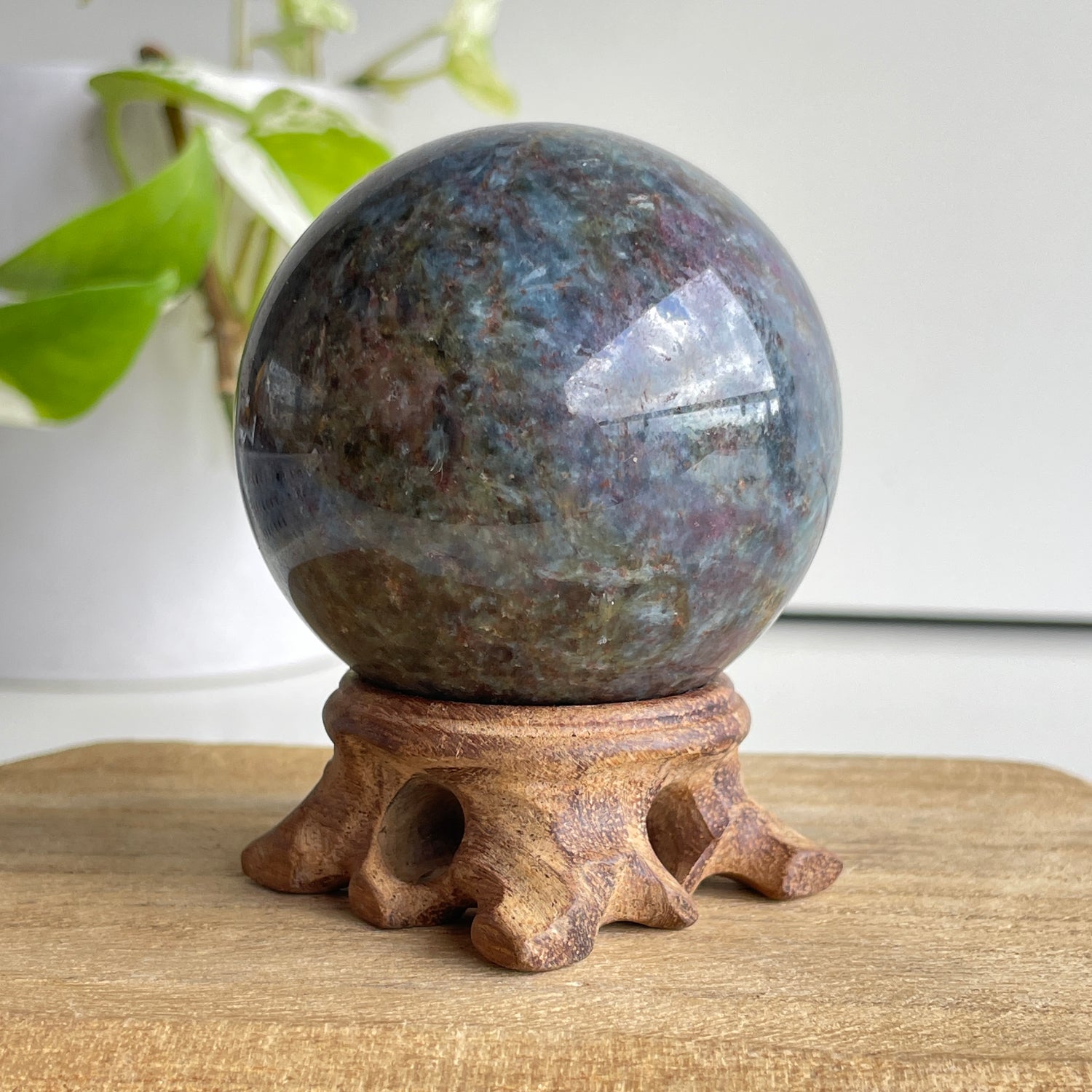 Ruby in Kyanite Sphere 6cm