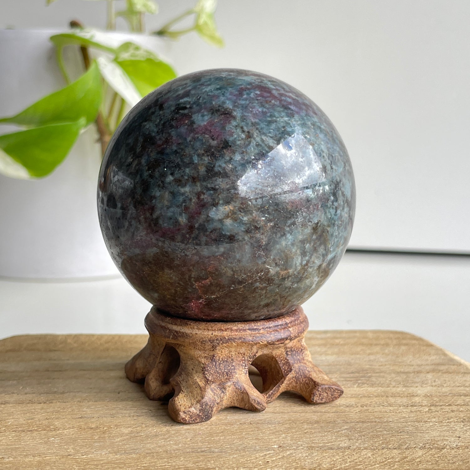 Ruby in Kyanite Sphere 6.6cm