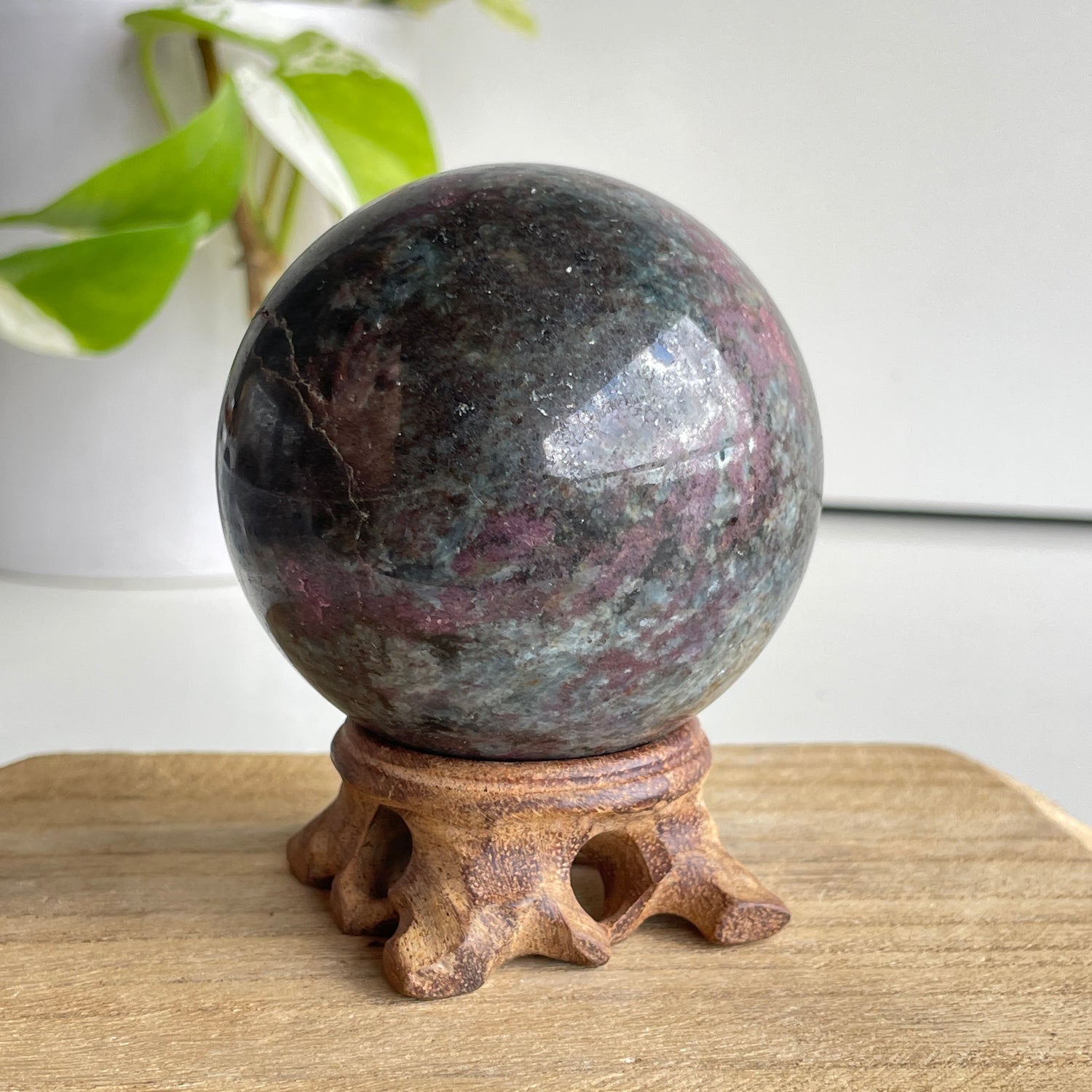 Ruby in Kyanite Sphere 6.6cm