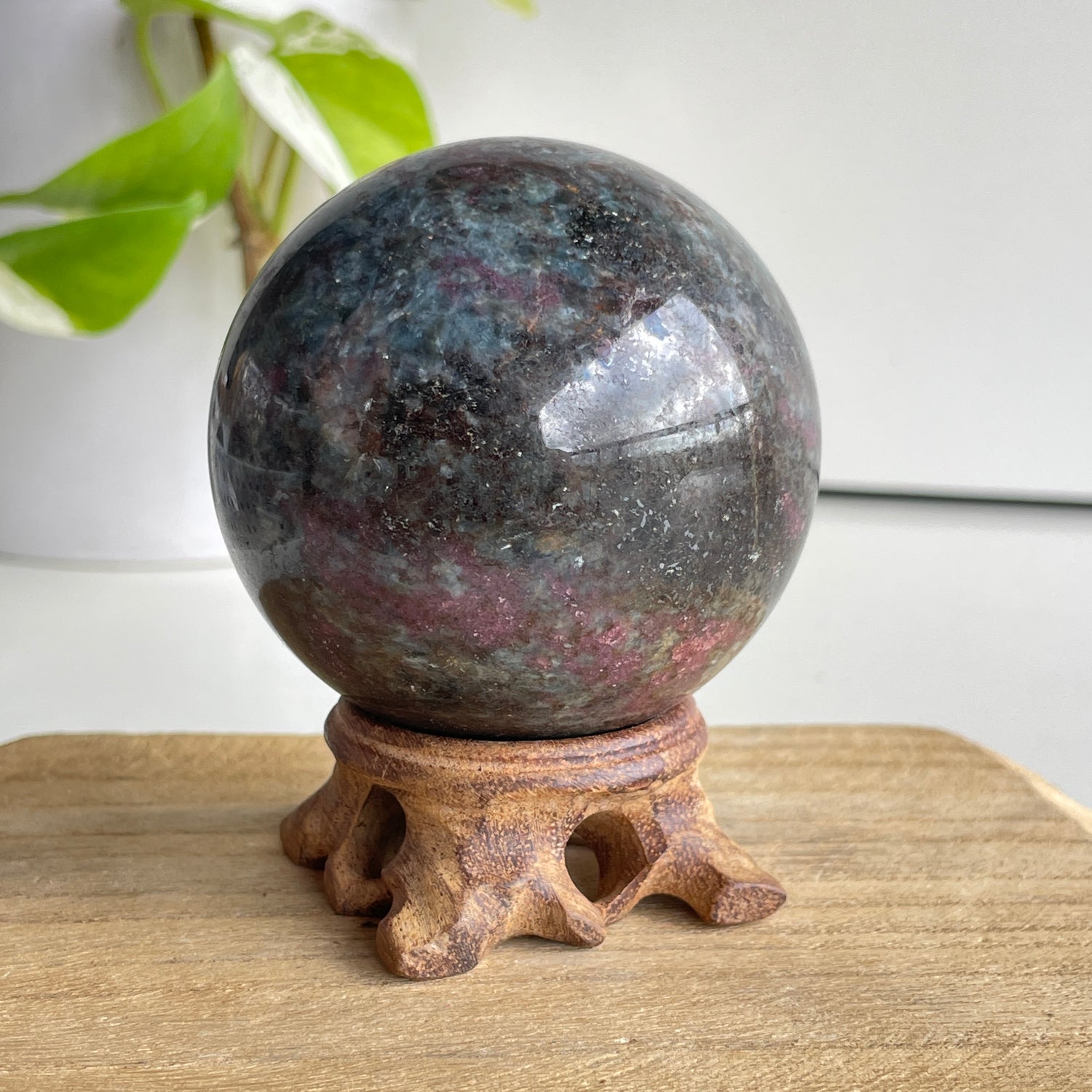 Ruby in Kyanite Sphere 6.6cm