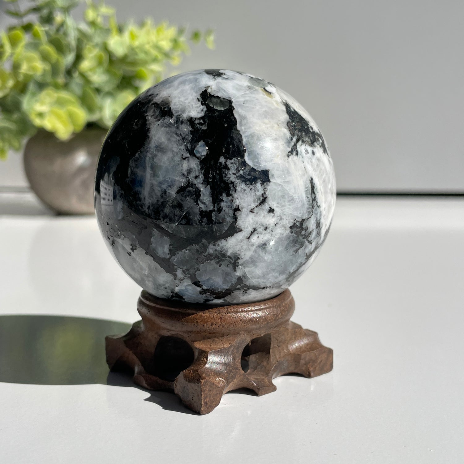 Moonstone Sphere 6.2cm