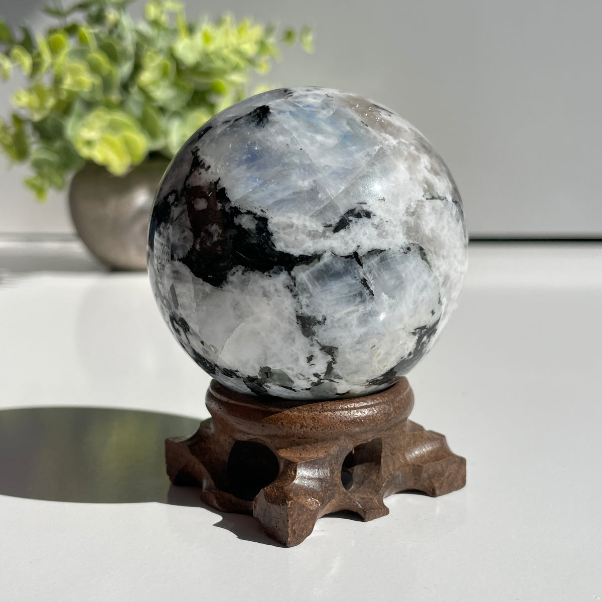 Moonstone Sphere 6.2cm