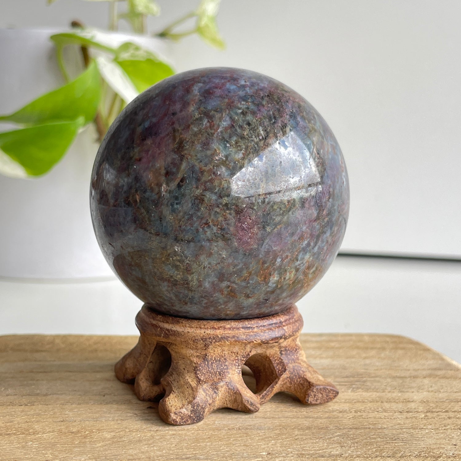 Ruby in Kyanite Sphere 6.5cm