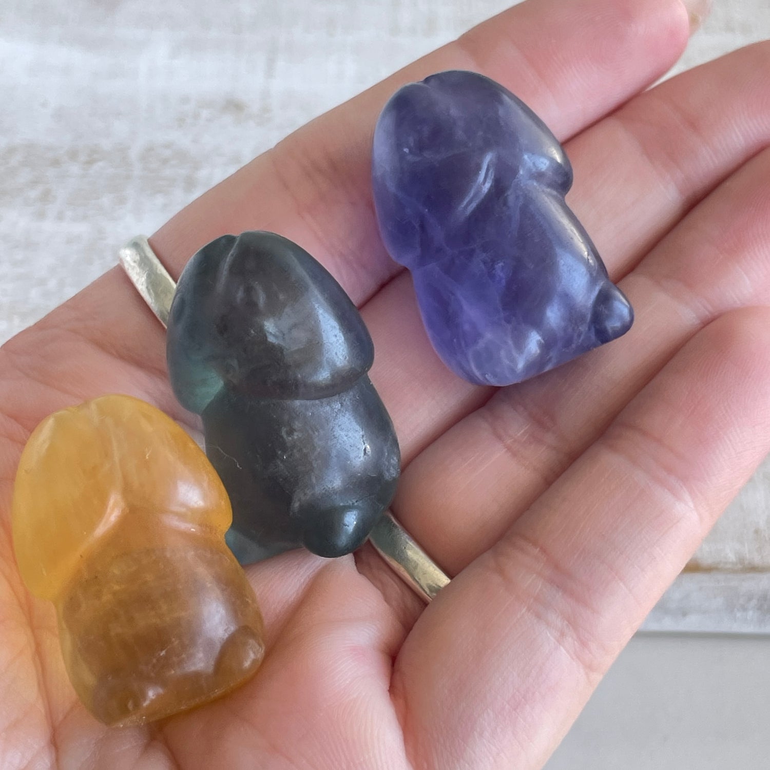 Fluorite Sitting Willy